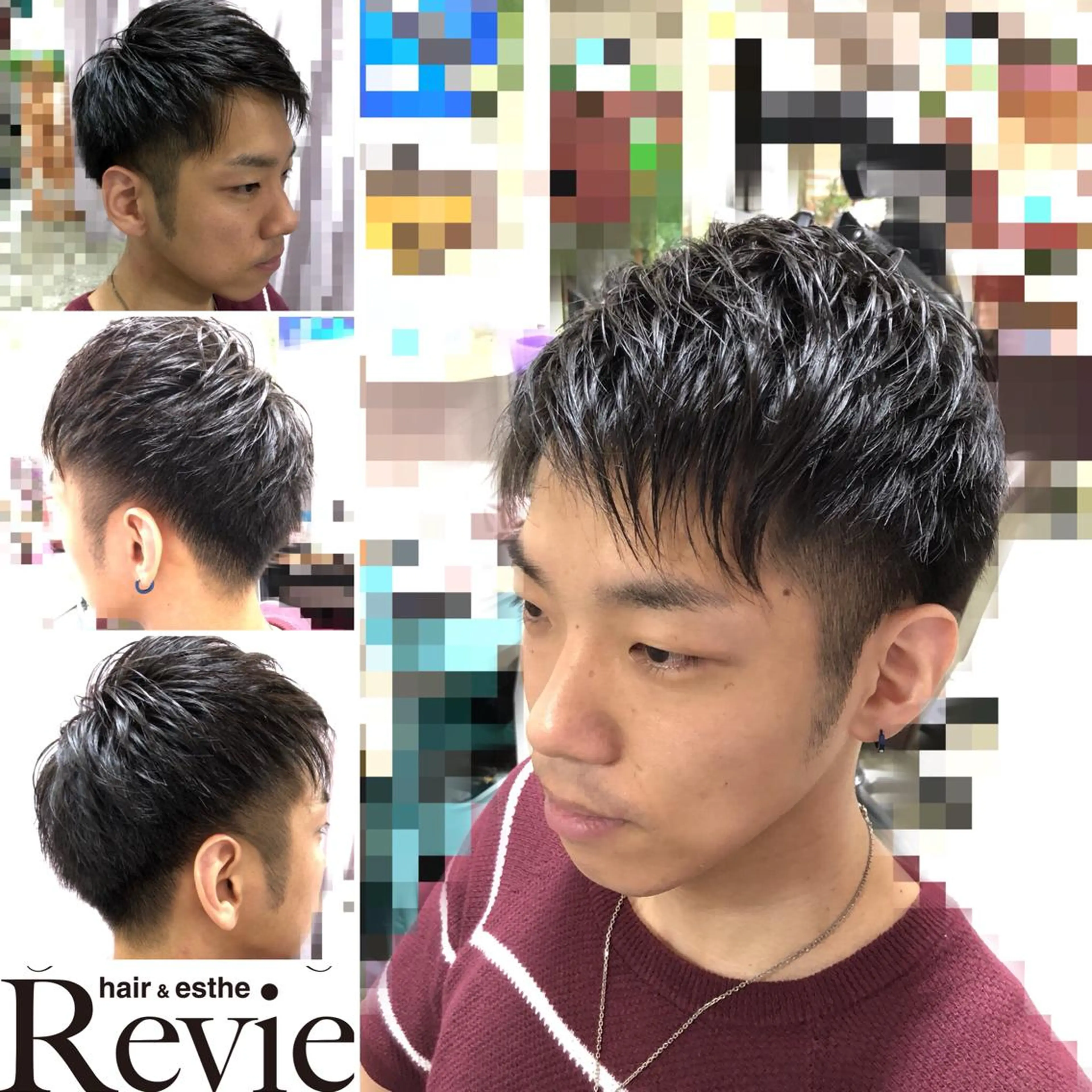 ショート メンズ ショートヘア カット トリートメント Revie所属・松 下のヘアスタイル