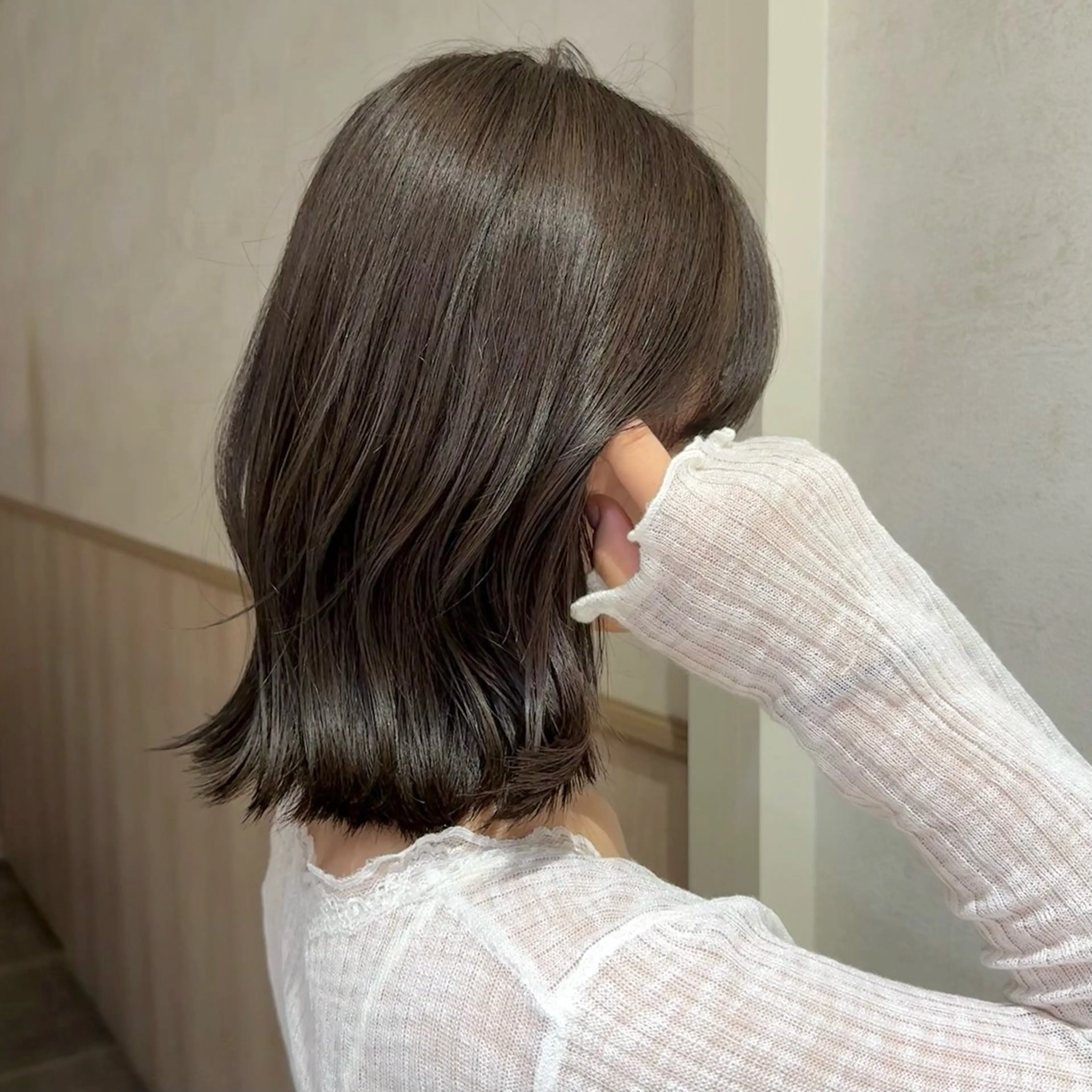 カラー ブラウンカラー オリーブブラウン カット ヘアカラー sakura/透明感 /似合わせカラーのヘアスタイル