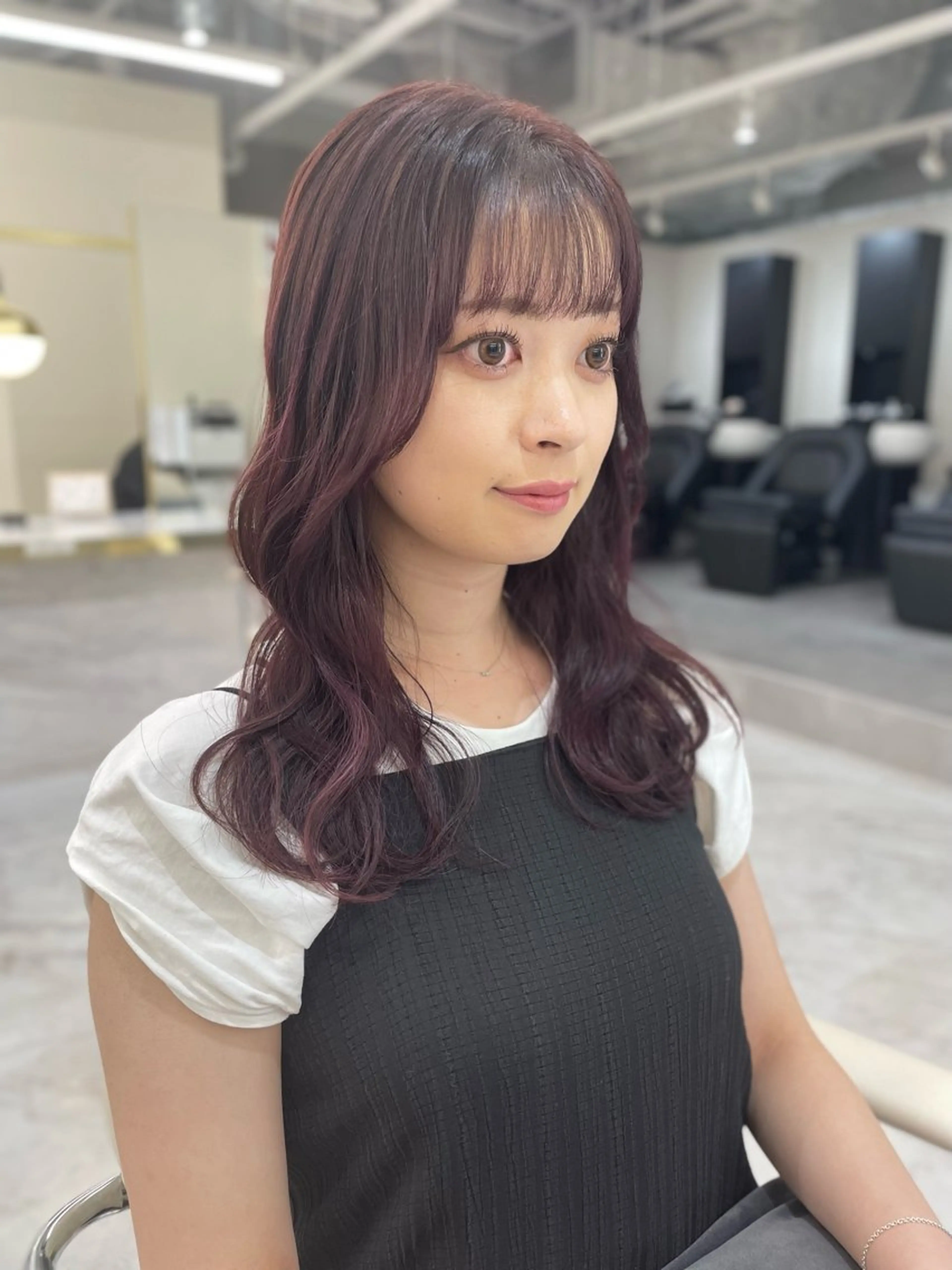 セミロング カット ヘアカラー 似合わせのプロ🕊 美髪矯正/ioriのヘアスタイル