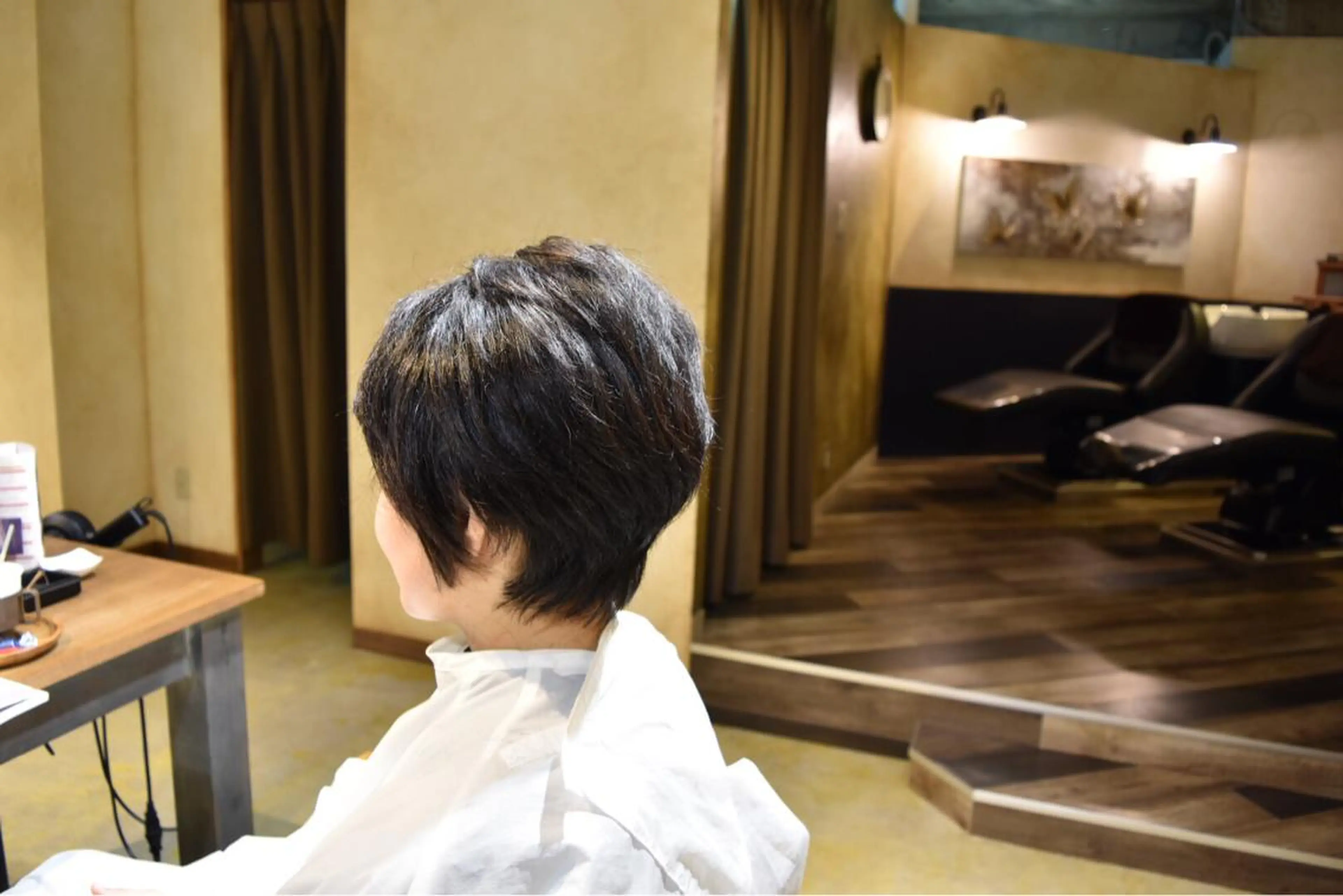 ショート くせ毛 HAIR  DESIGN ATELER MIU所属・KAWABATA NORIEのヘアスタイル