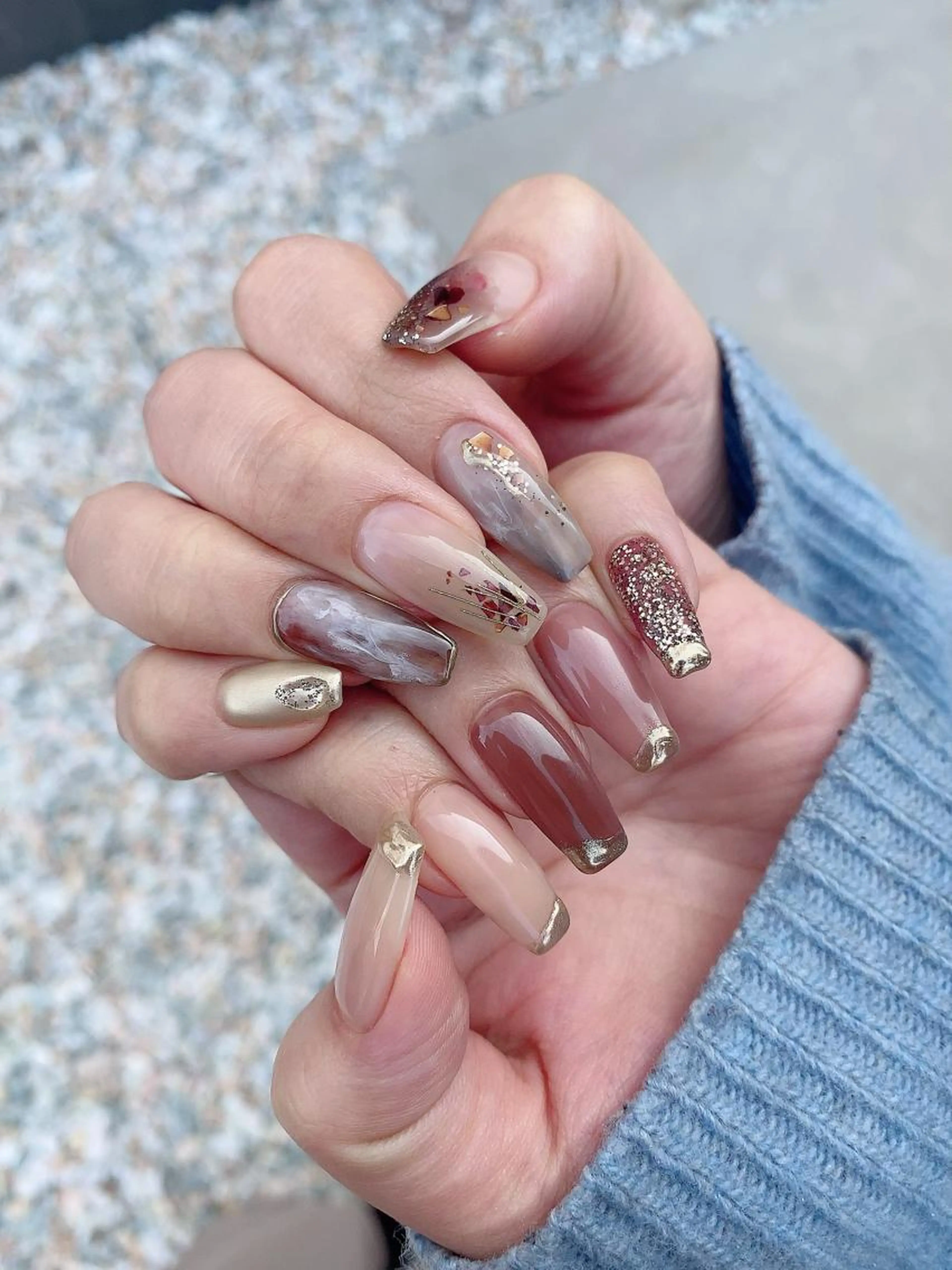 ハンドネイル*nuance  course(ニュアンスアートし放題)の写真