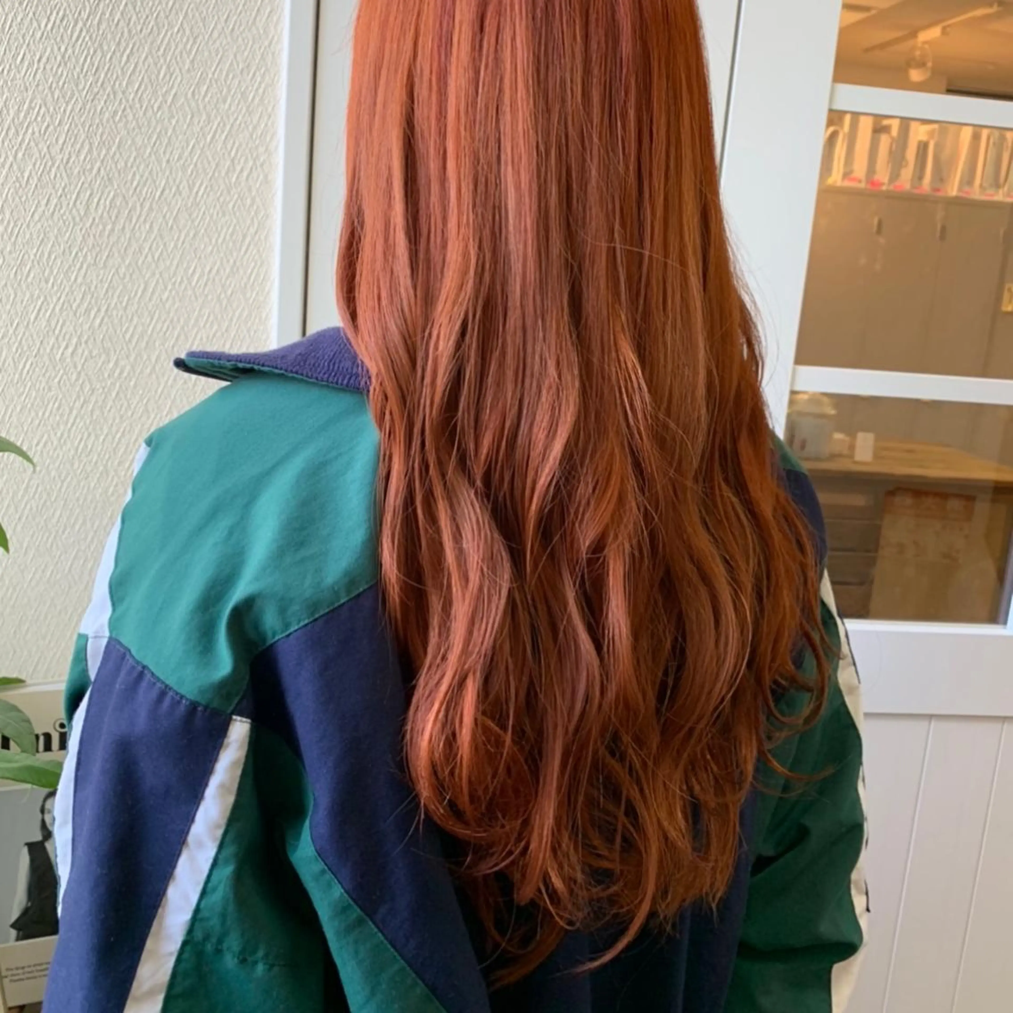 ロング カラー オレンジ 韓国ヘア /男女❄️ 細江 美紅のヘアスタイル
