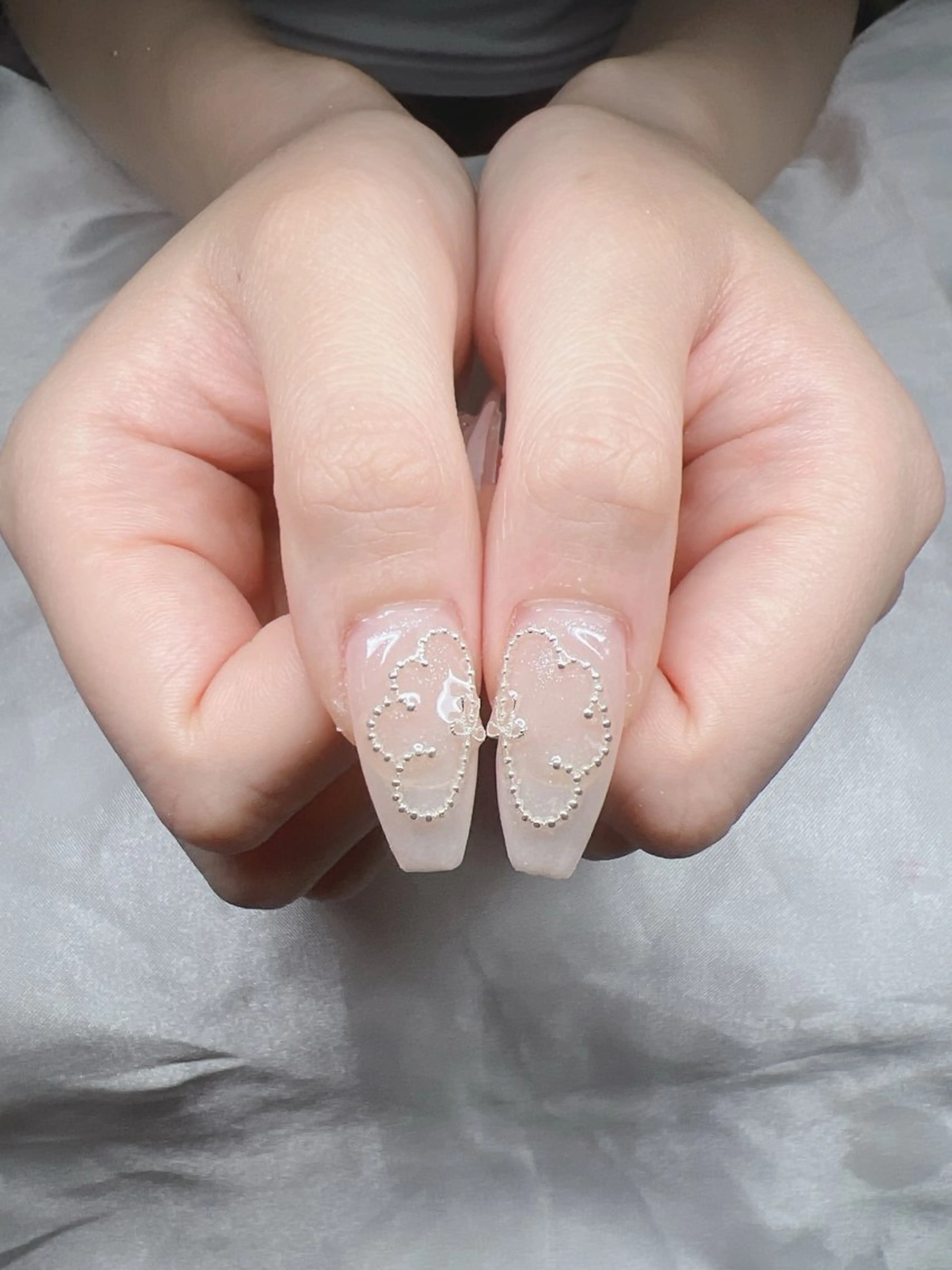 ネイル 長さ出し グラデーション キラキラネイル マグネットネイル ニュアンスネイル ハンドネイル Lee Nails チップ長さだし専門店のネイルデザイン