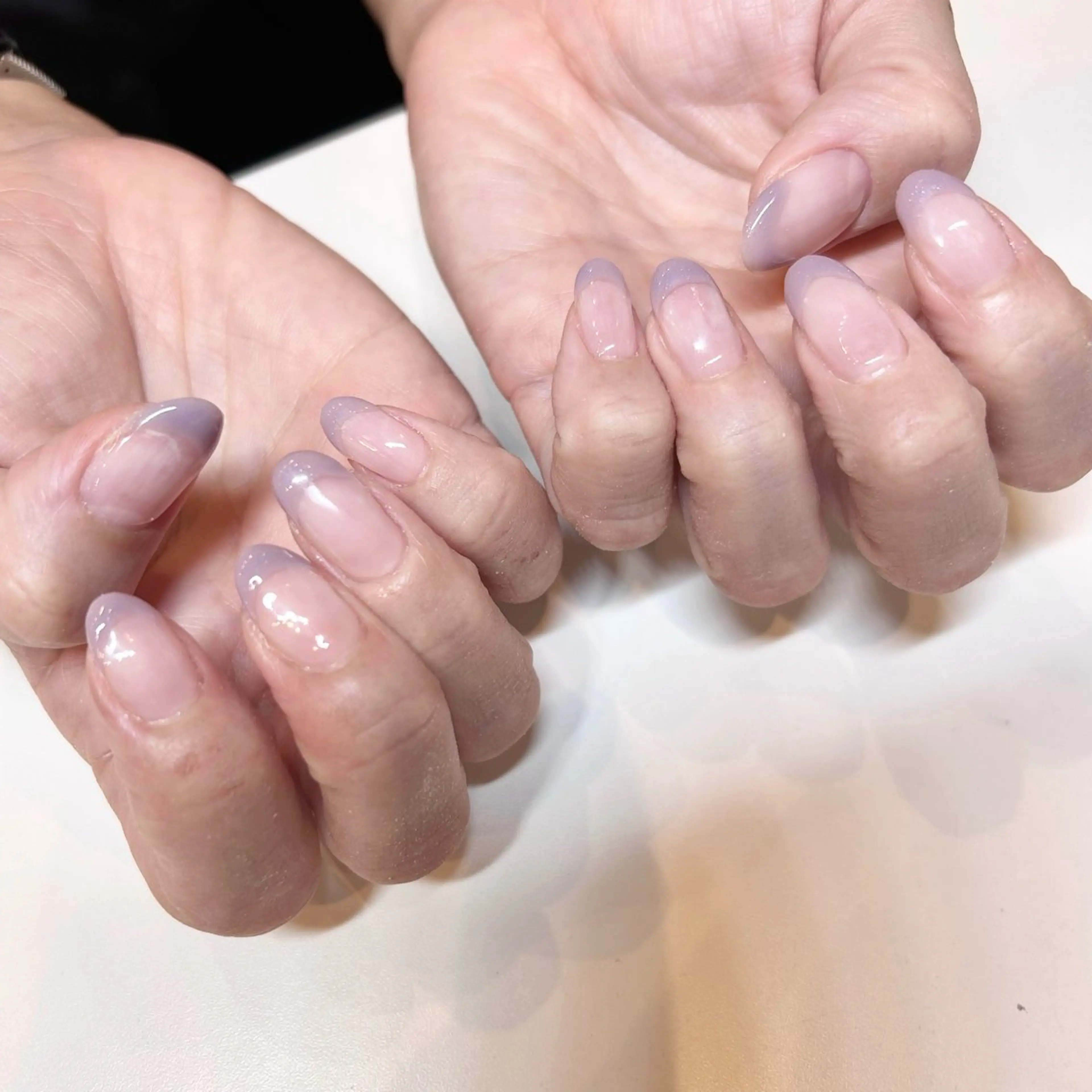 ネイル フレンチネイル OfHAIR自由が丘WEST店所属・🪐ほそだ ひとみ🪐のマツエク・マツパデザイン