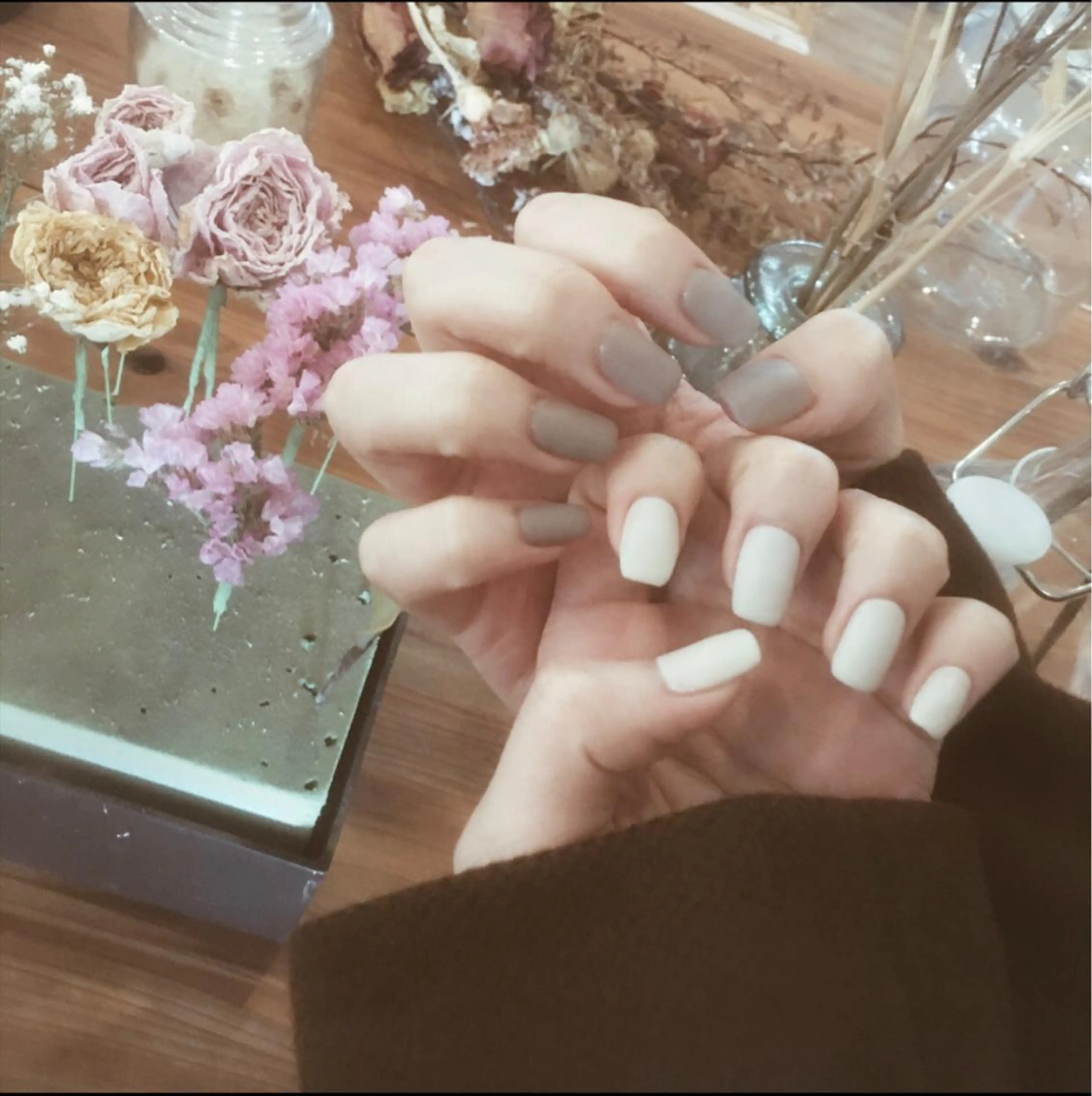 ネイル マットネイル スクエアネイル leaaloha　byBROWN HAIR所属・レアアロハ宇都宮 /ネイル.脱毛のネイルデザイン