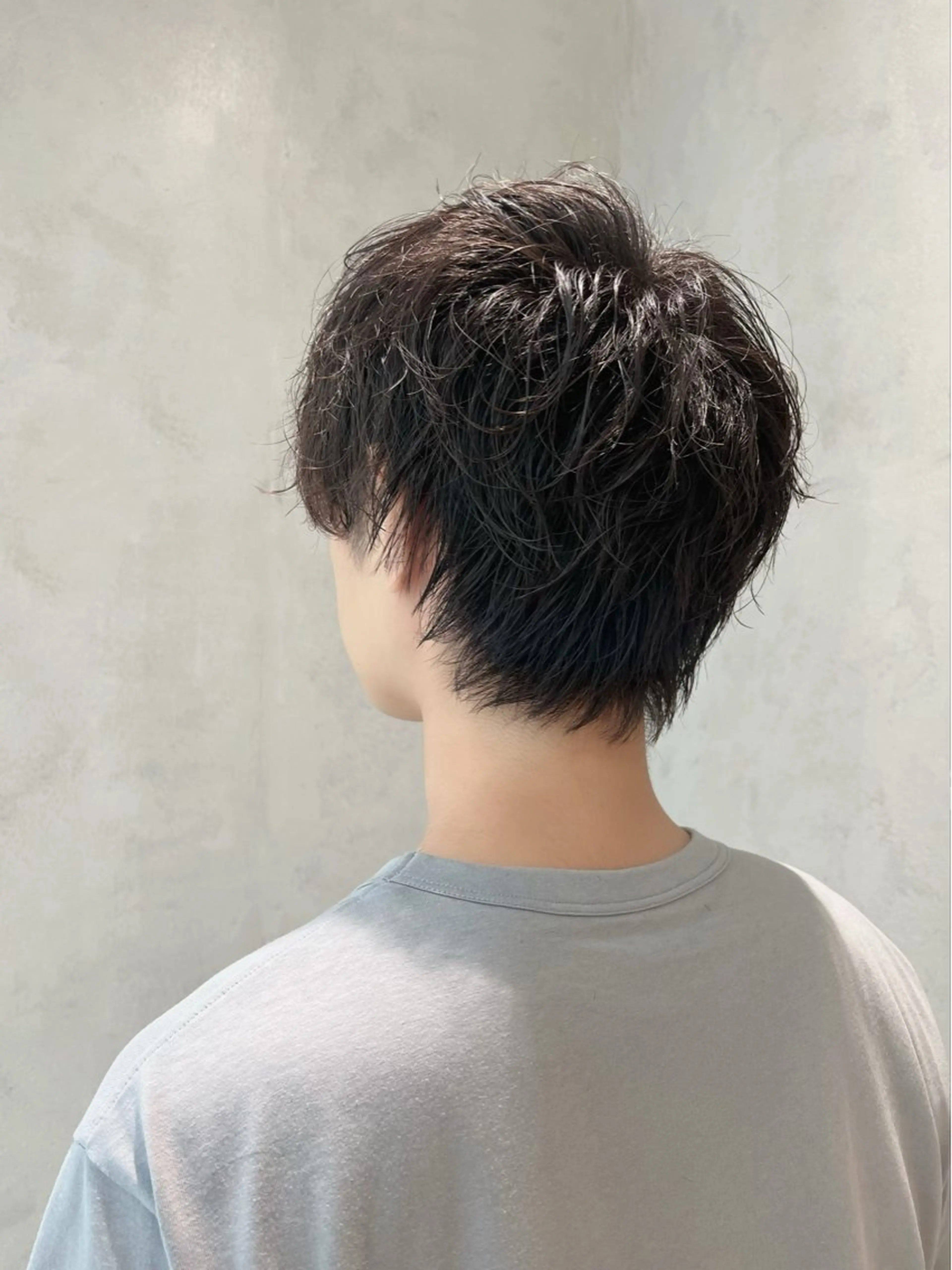 メンズ Say.石川葵 ショートボブ前髪のヘアスタイル