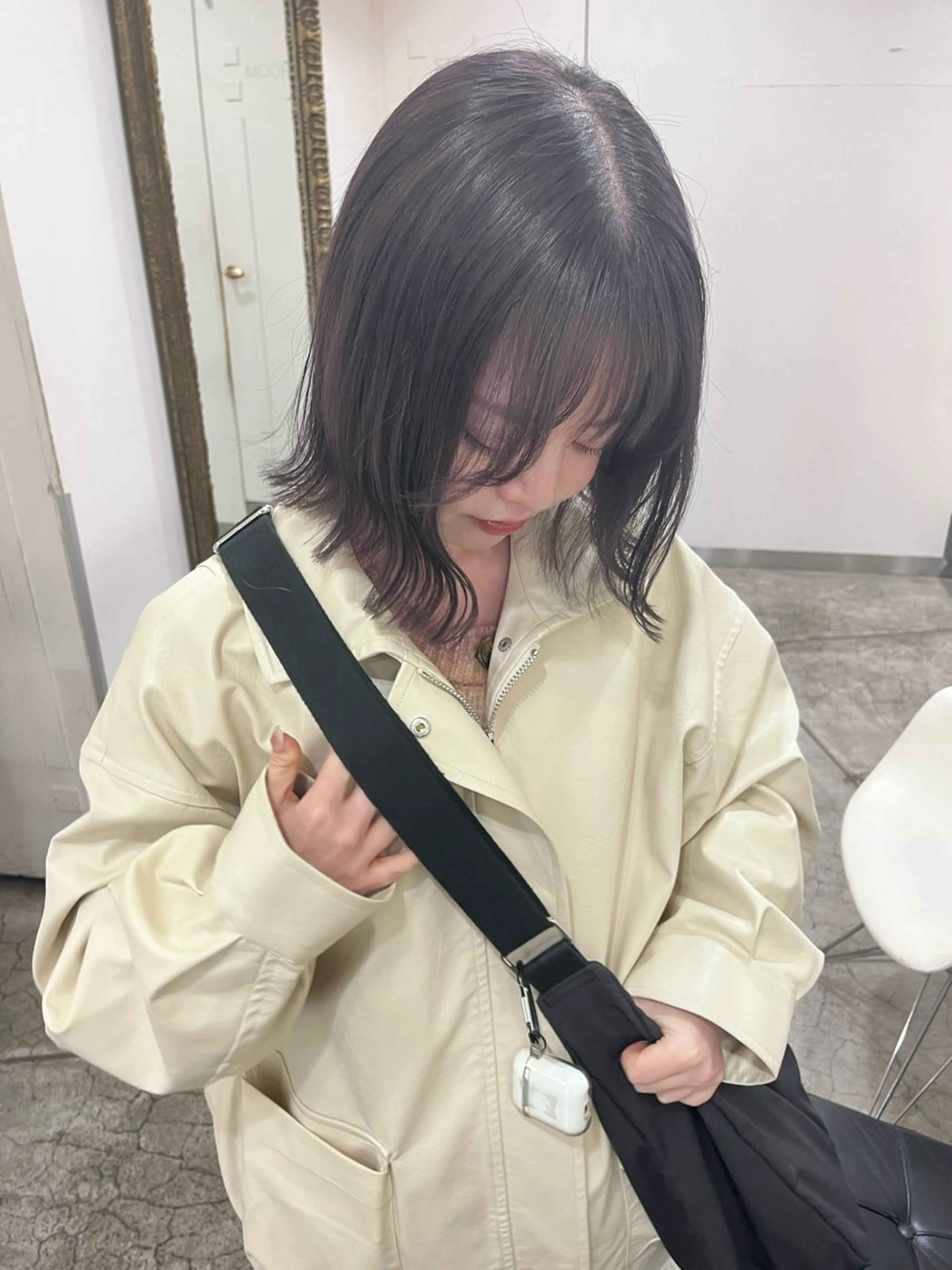 ショート ボブ くびれヘア MITSUKI🤍 モテ髪×韓国レイヤーのヘアスタイル