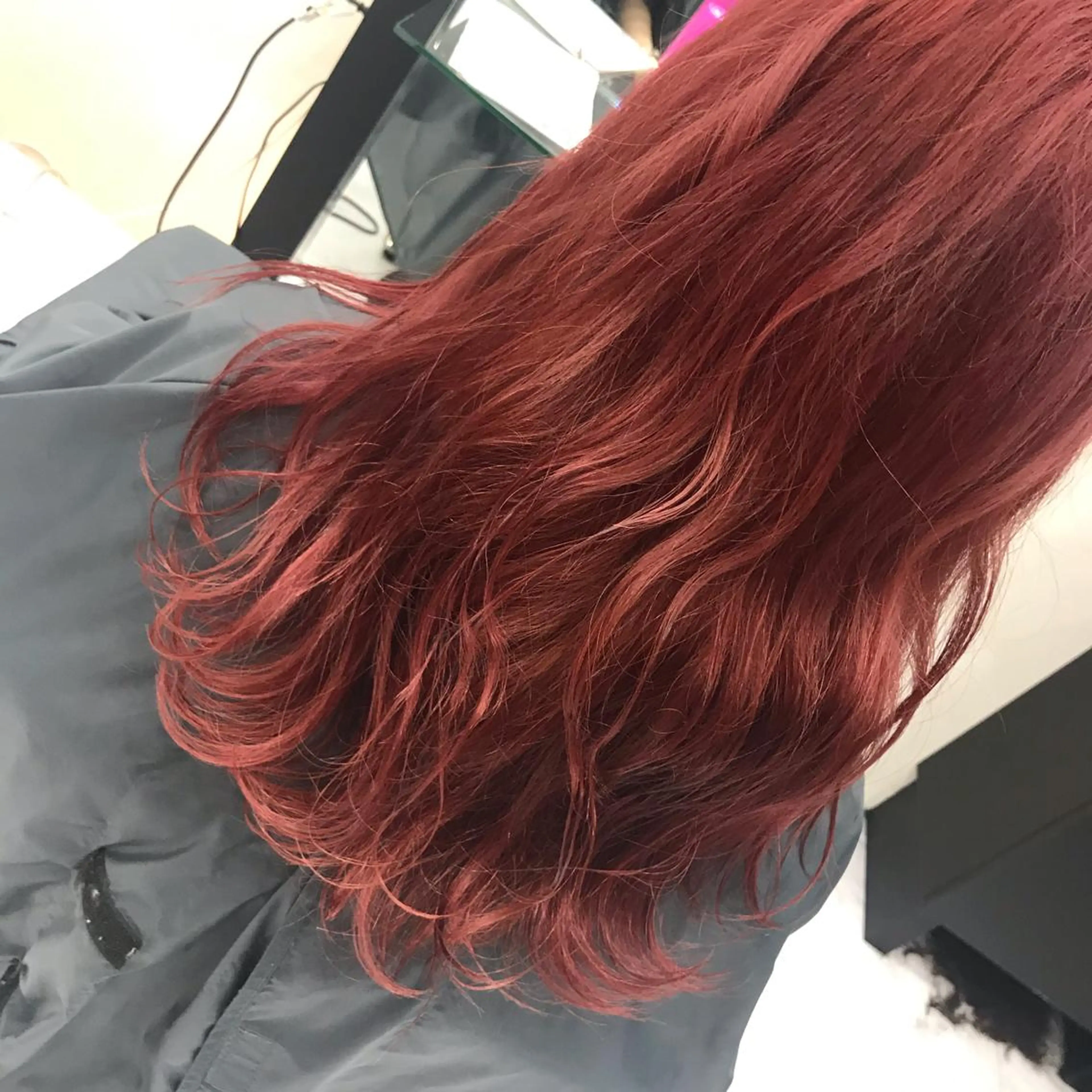 ロング カラー ピンクカラー レイヤーカット カット ヘアカラー トリートメント ヘアセット 🌼杉田 胡桃🌼のヘアスタイル