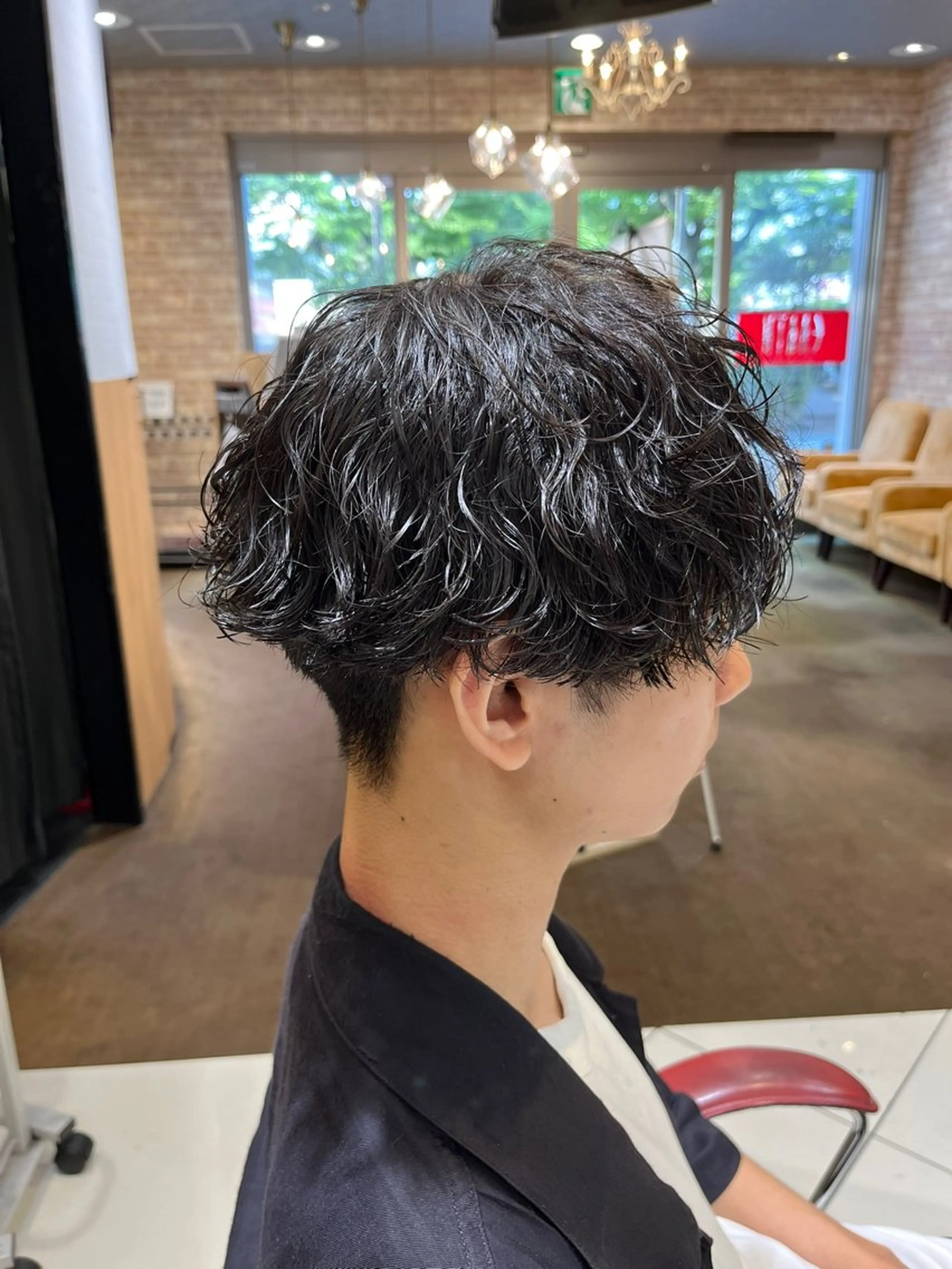 ショート パーマ メンズ メンズパーマ 波巻きパーマ カット パーマ トリートメント 髪質改善美容師 鈴木のヘアスタイル