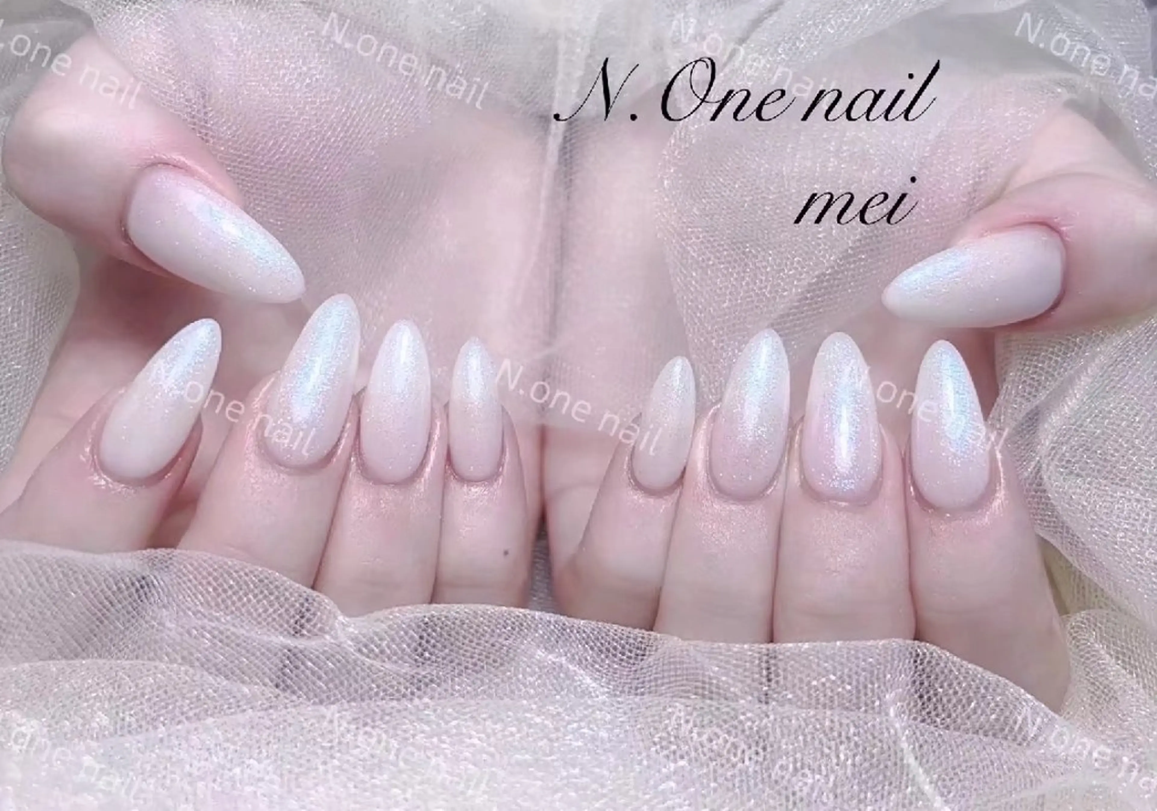 スカルプ長さだし＋ワンカラー/ラメグラ¥8000マグネットフラッシュ＋1000の写真