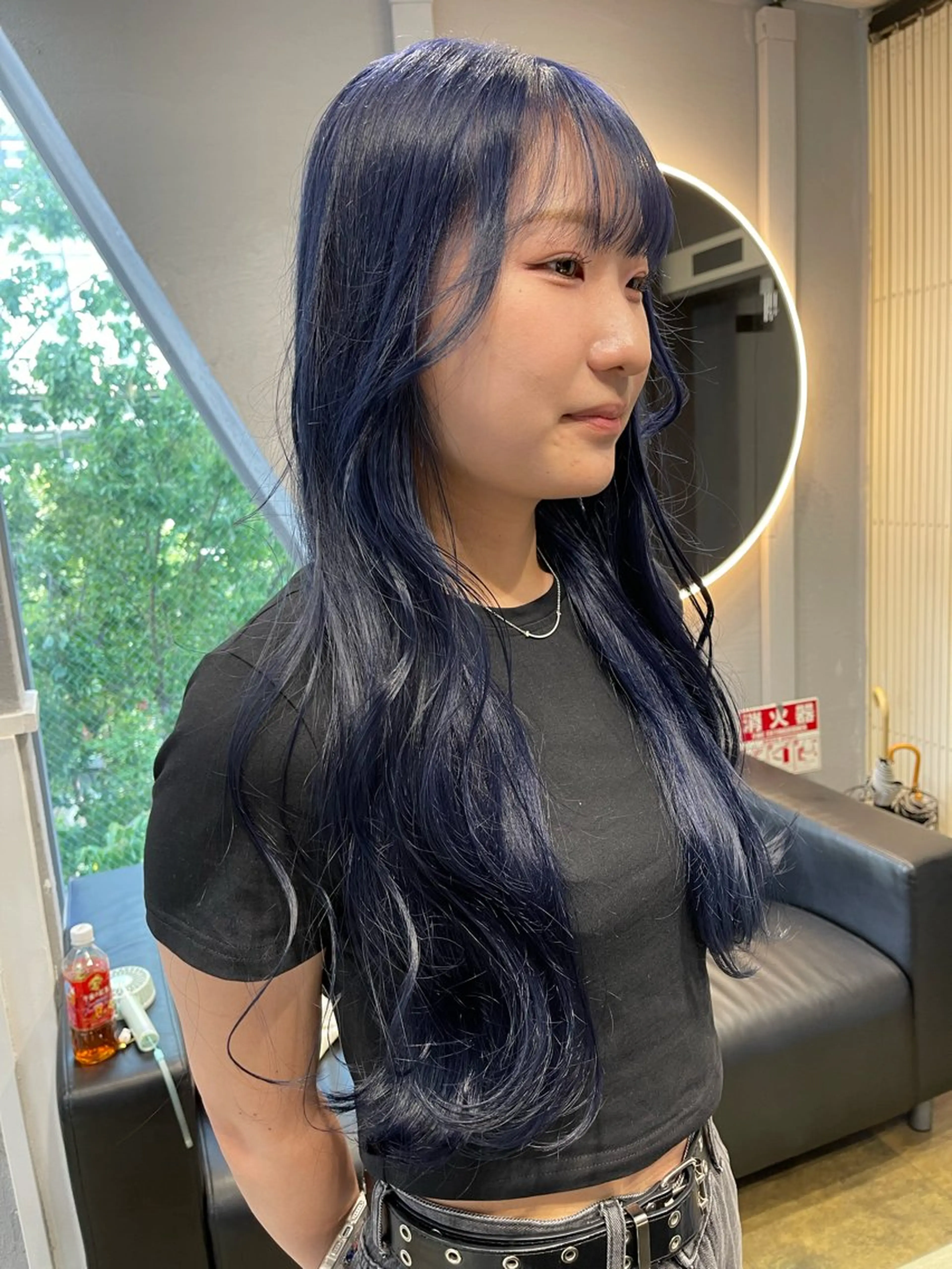 ロング カラー ベージュカラー ブリーチ ケアブリーチ デザインカラー ダブルカラー ヘアカラー トリートメント 宮崎　達也 ブリーチ／レイヤーのヘアスタイル
