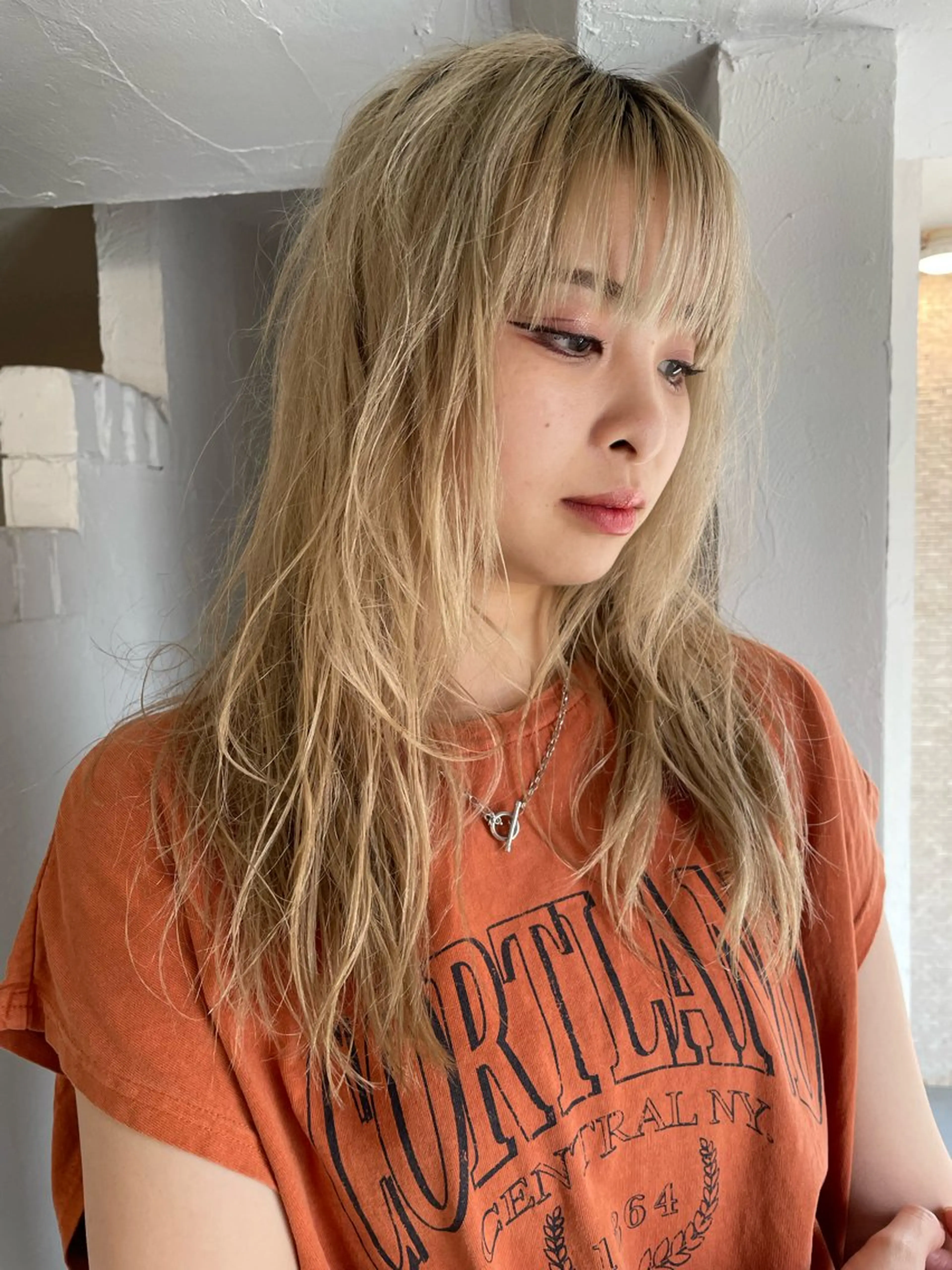 セミロング カラー ケアパーマ/ブリーチ daisukeのヘアスタイル