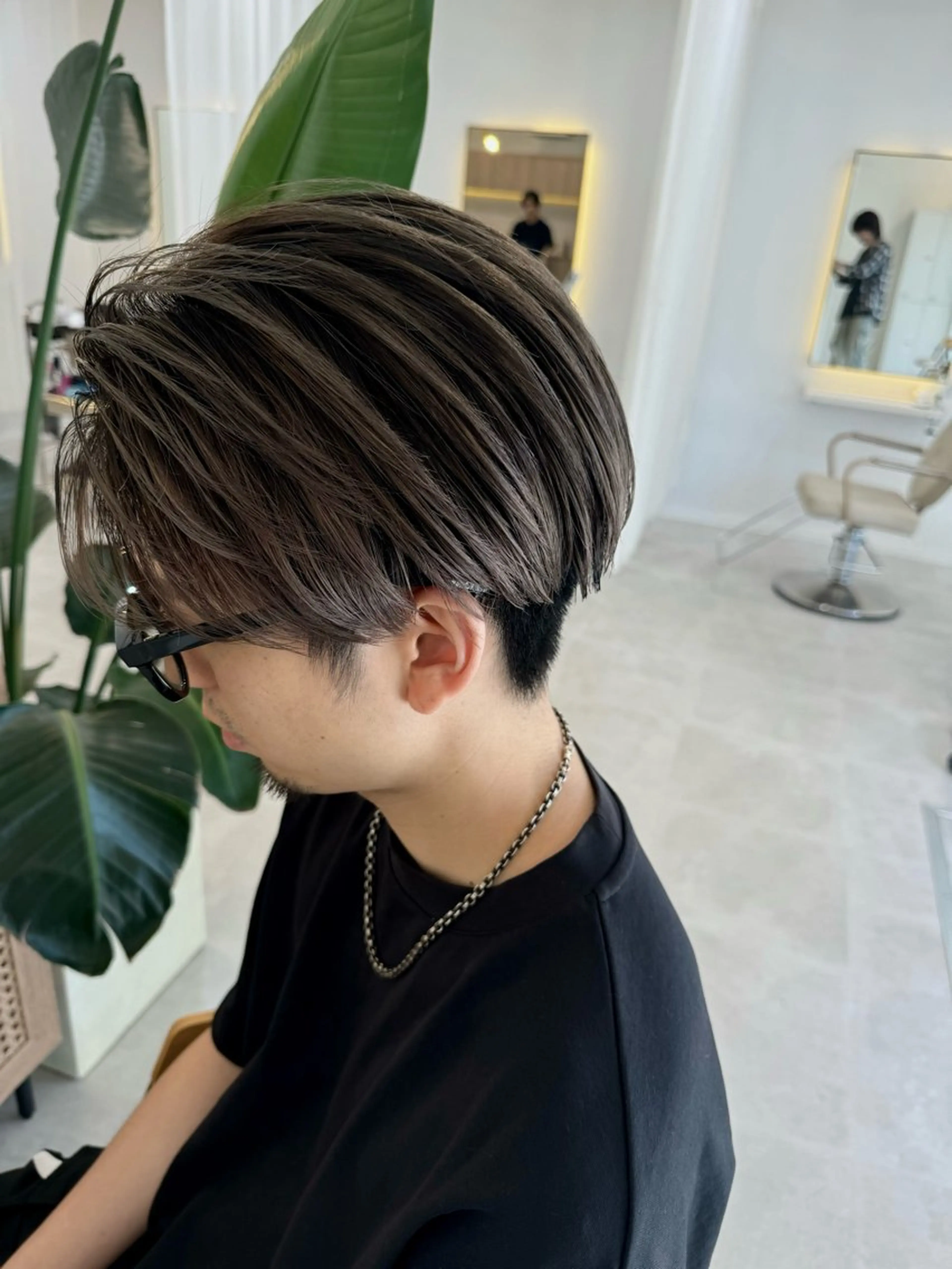 ショート カラー メンズ メンズバレイヤージュ バレイヤージュ レイヤーカット カット ヘアカラー トリートメント 阪本祥樹/ハイライト /バレイヤージュのヘアスタイル