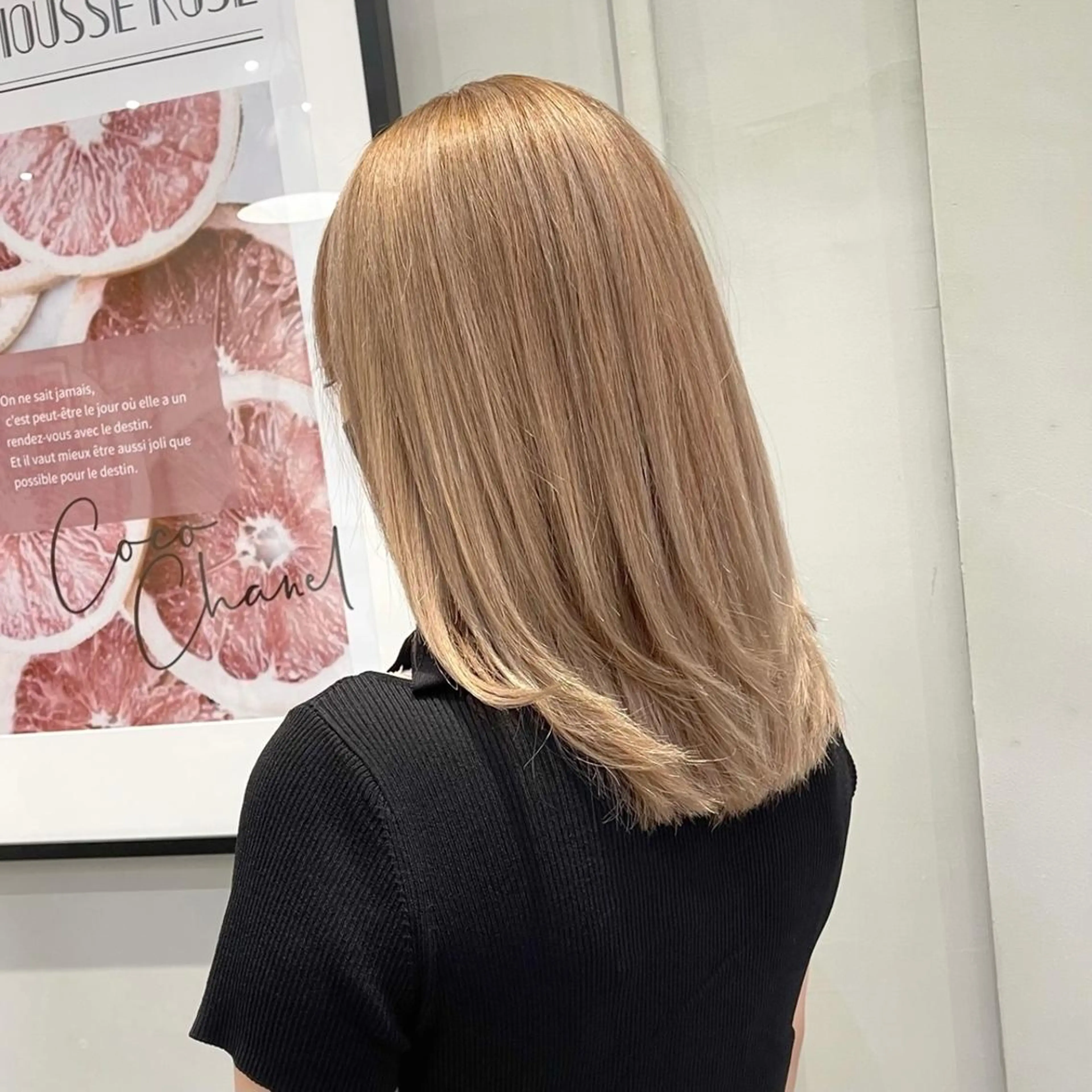 ミディアム カラー バレイヤージュ デザインカラー ハイライトカラー 外国人風カラー ハイライト アンドウ ユウ/ レイヤーカット/韓国のヘアスタイル