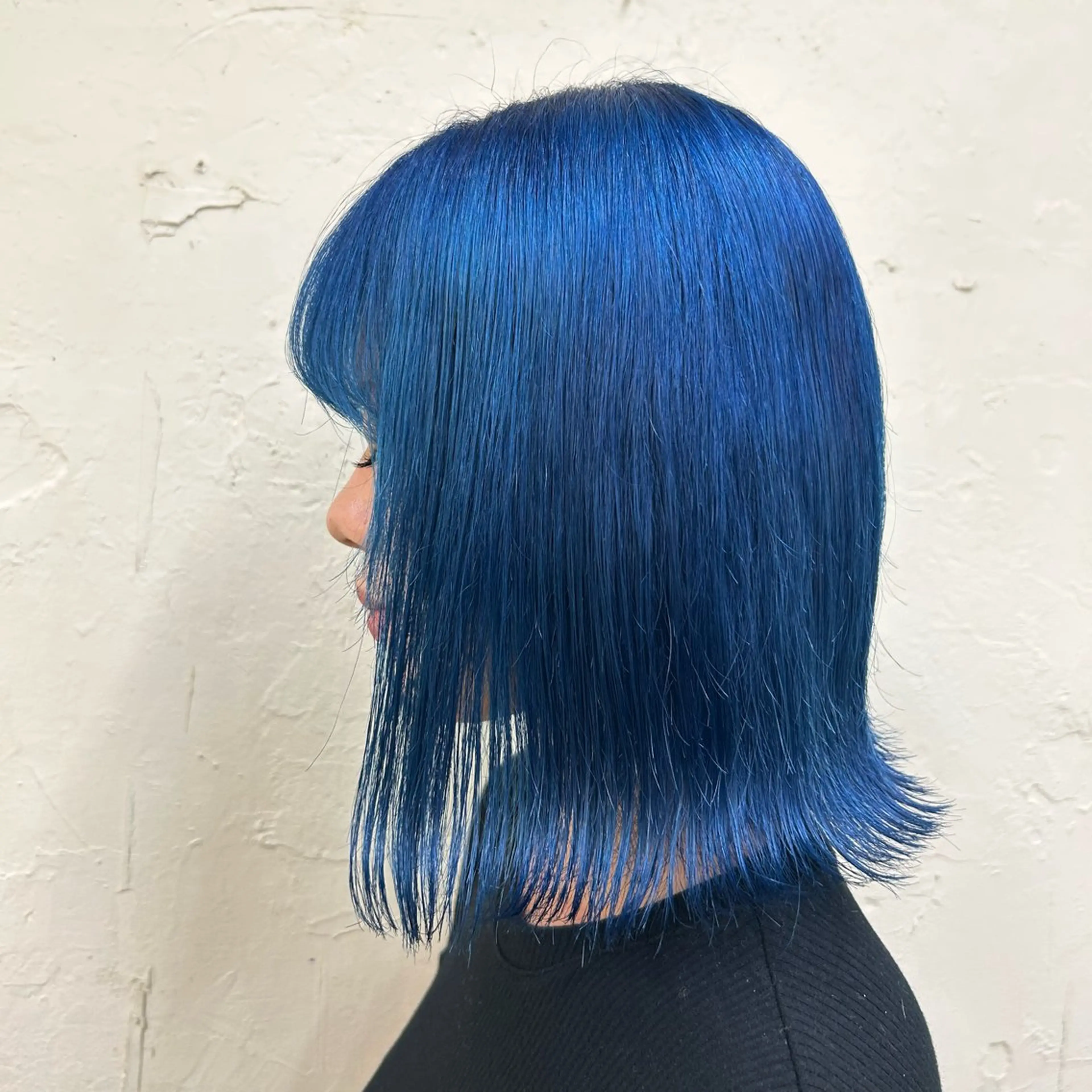 ミディアム カラー ブルーカラー ユメナ ̖́-のヘアスタイル