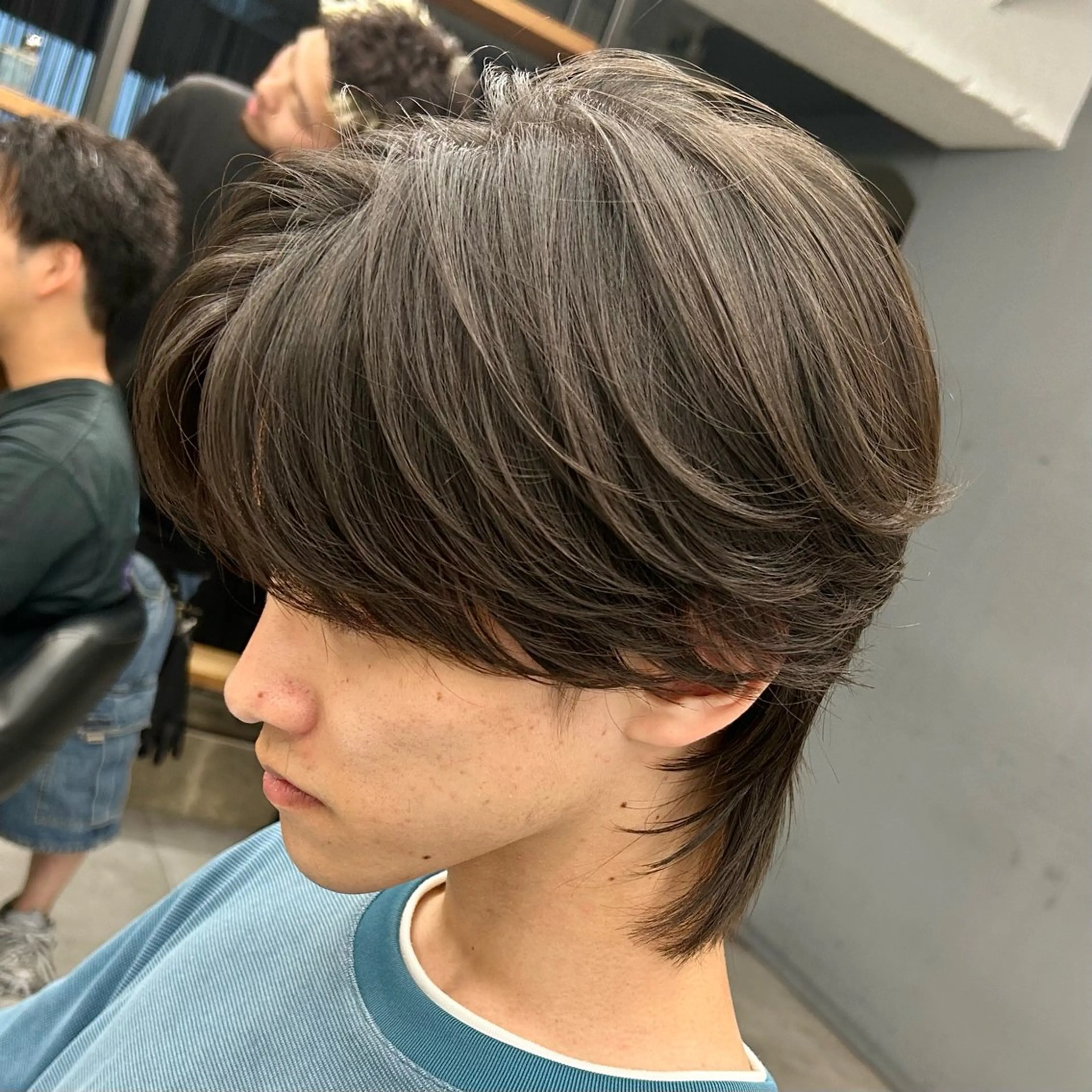 パーマ メンズ メンズウルフカット ウルフカット カット 韓国ヘア🇰🇷 メンズパーマ/つかさのヘアスタイル