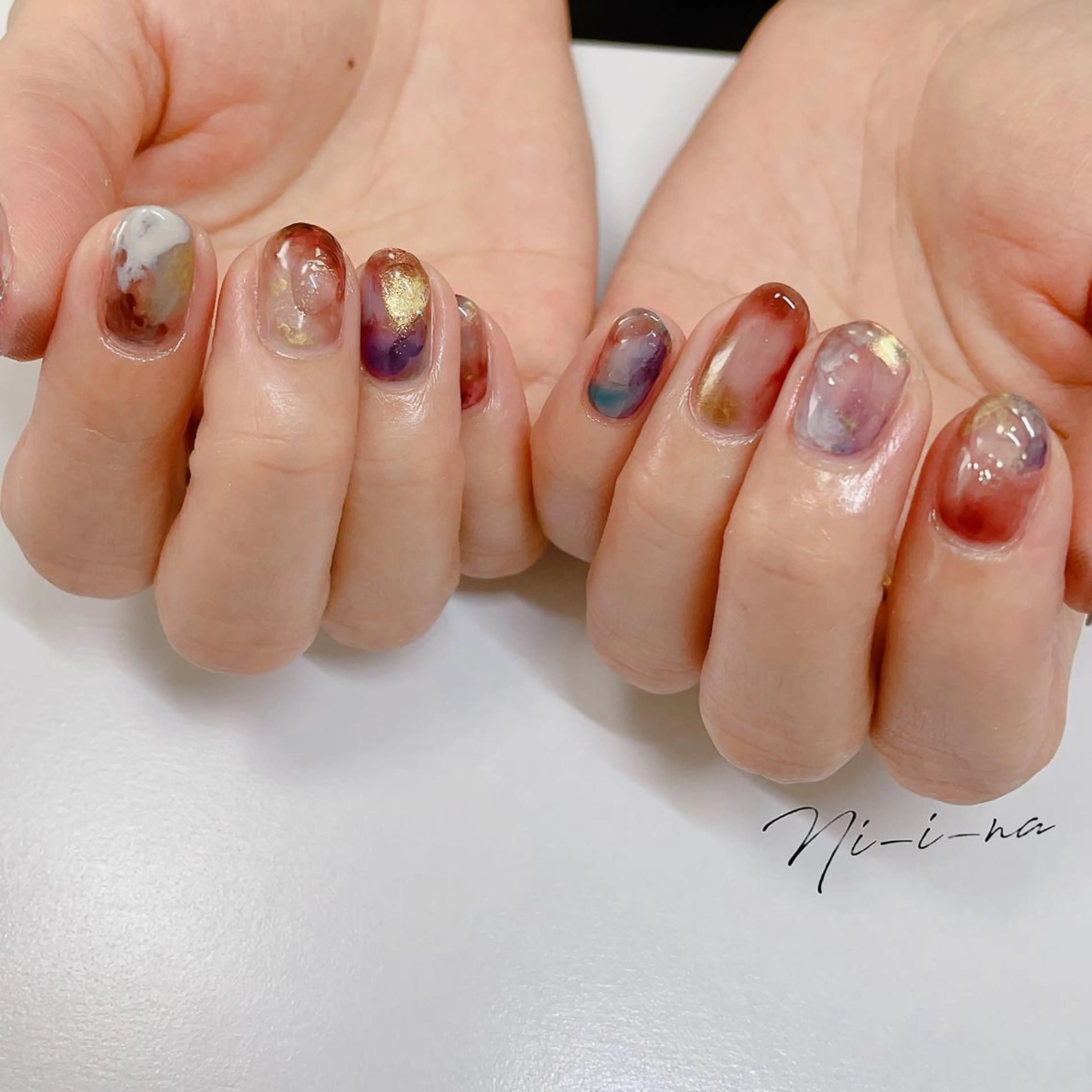 ネイル ハンドネイル nail salon Ni-i-naのネイルデザイン