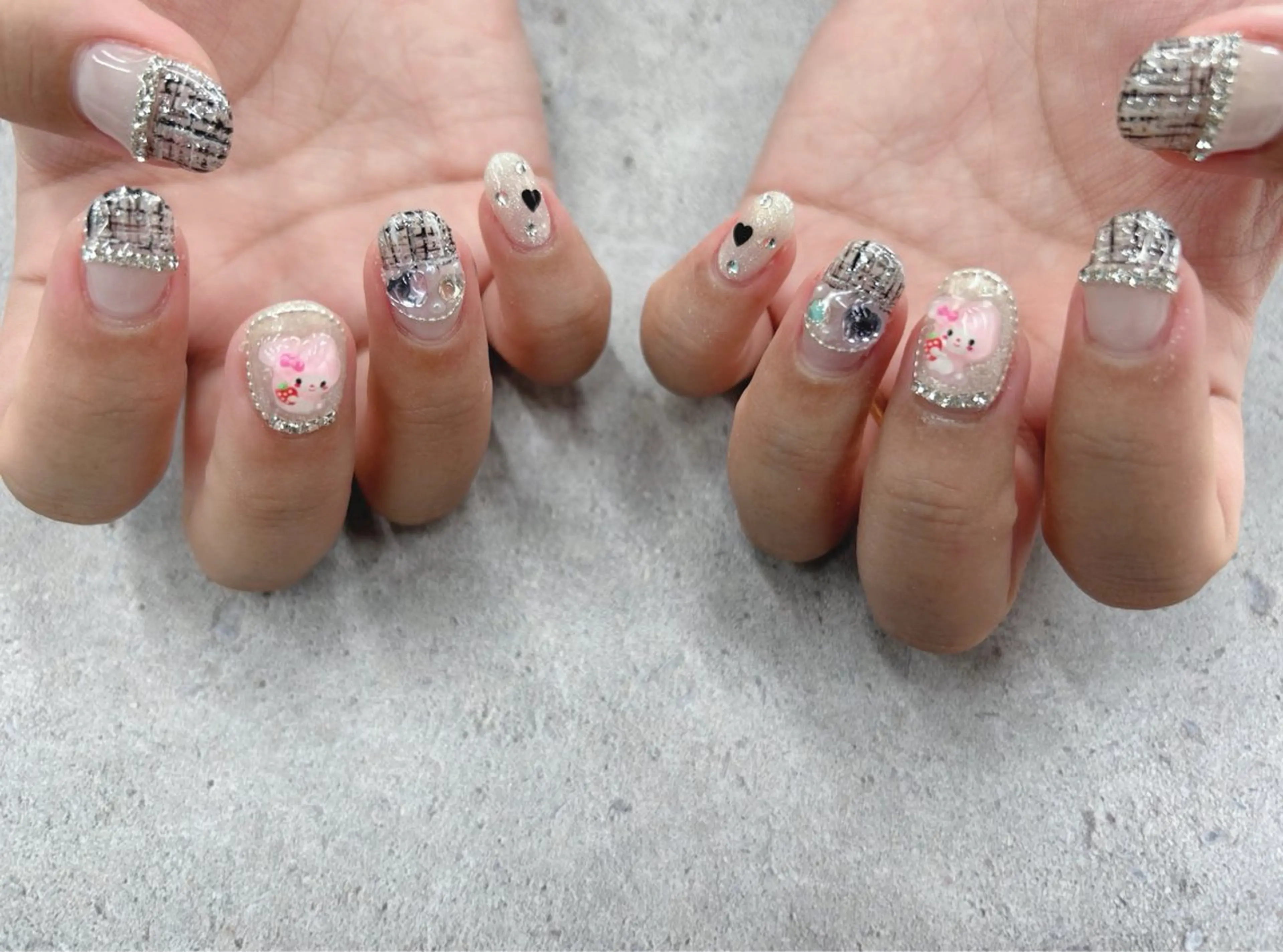 ネイル ツイードネイル ハンドネイル Nail Salon agré所属・agré ネイルサロン アグレのネイルデザイン