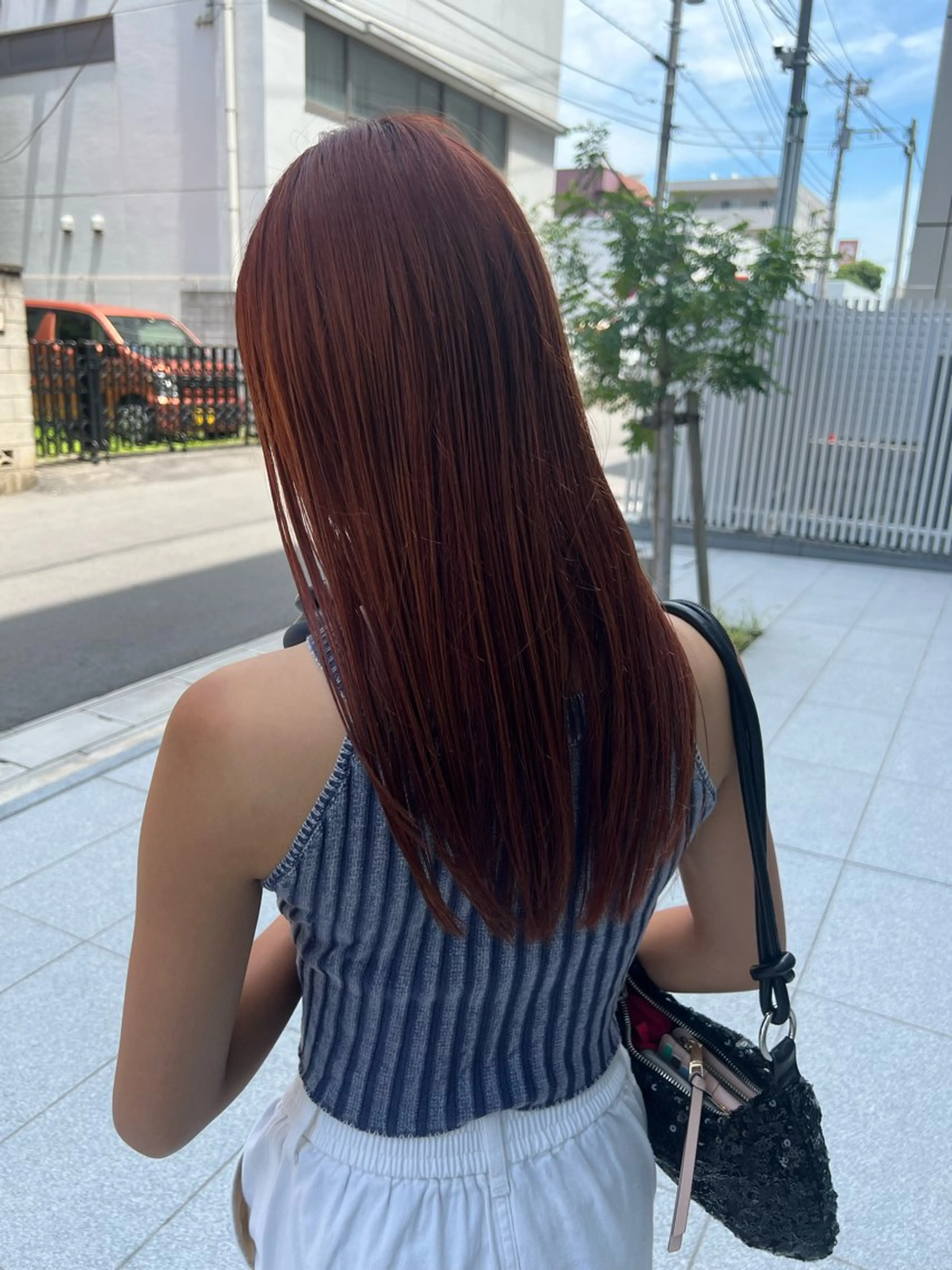 ミディアム カラー カット ヘアカラー トリートメント KENTO/ レイヤーカット/艶髪のヘアスタイル
