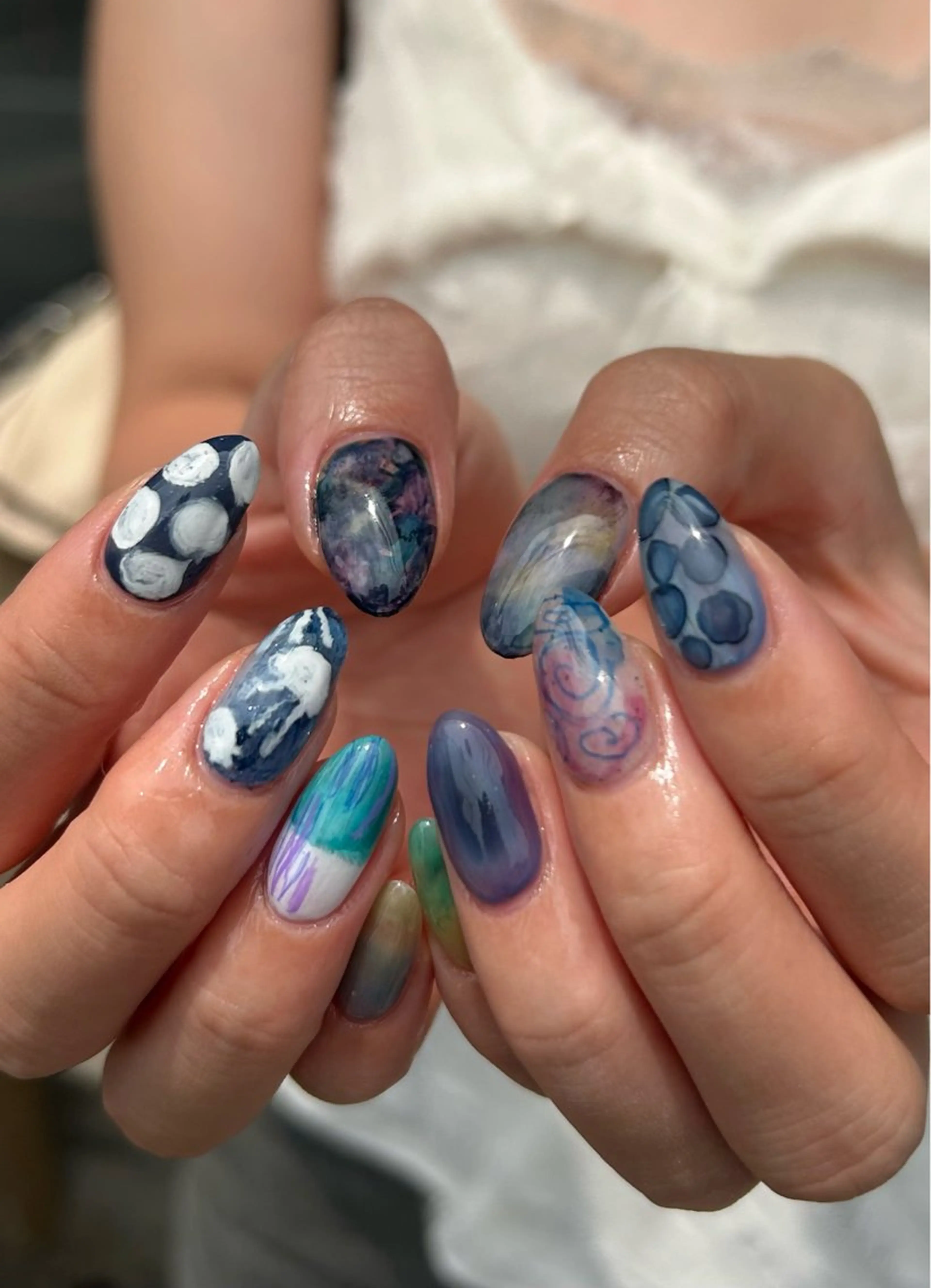 ネイル ハンドネイル ハンドケア 🌀個性派ネイル🌀 シノのネイルデザイン