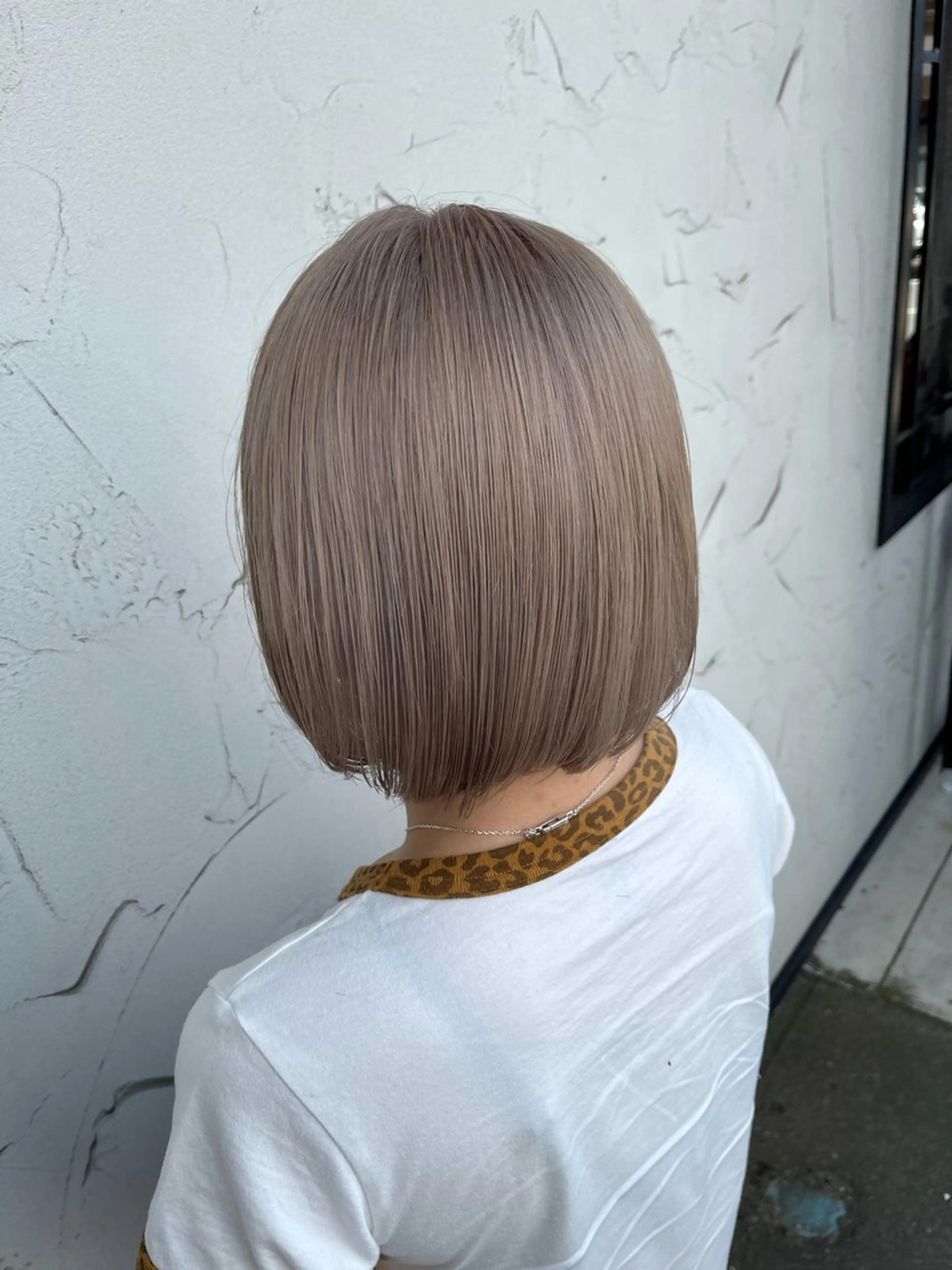 ミディアム カット ヘアカラー 道下 颯人のヘアスタイル