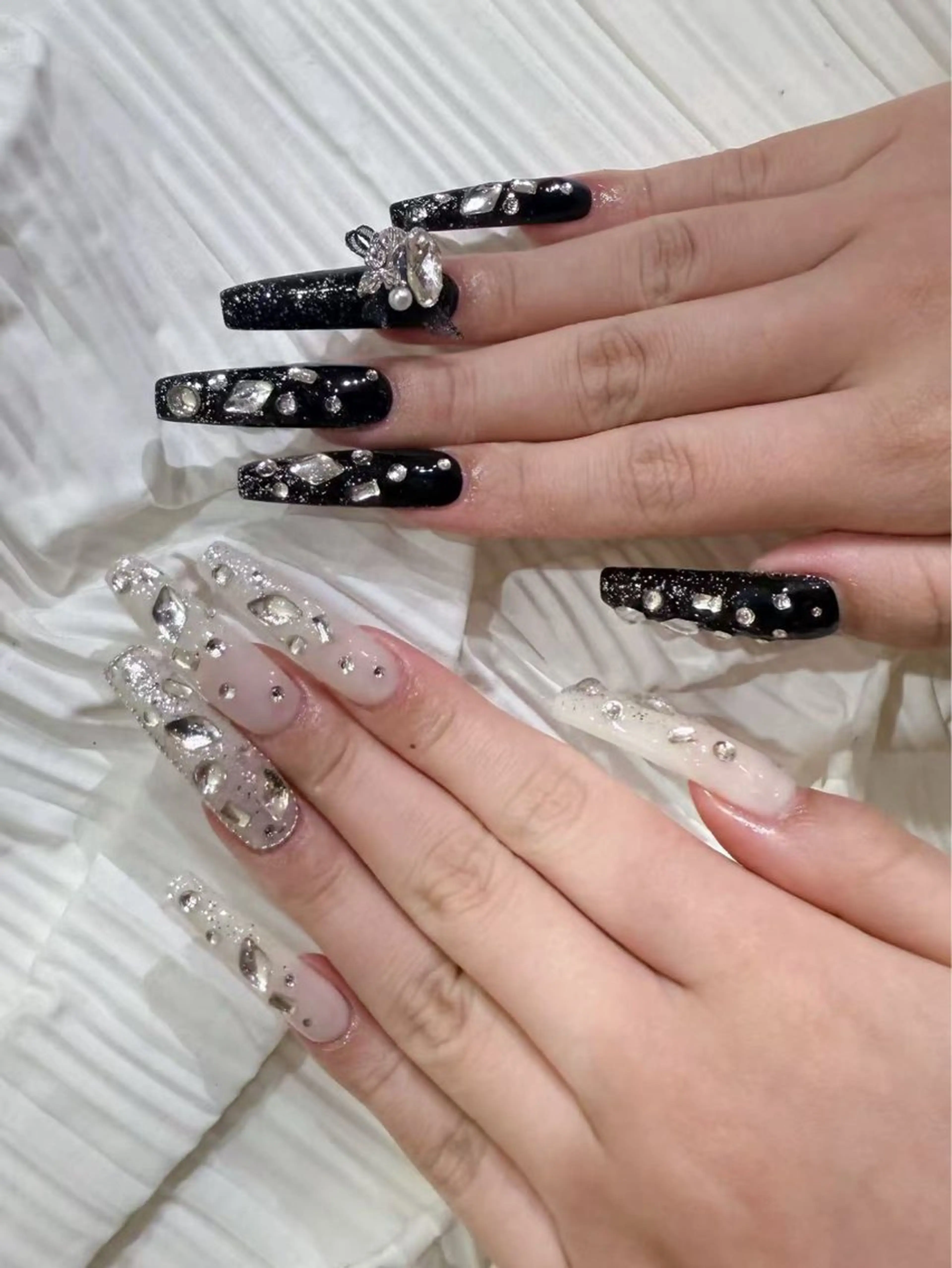 ネイル アートネイル フットネイル ジェルネイル ハート マグネットネイル Babarla Nailのネイルデザイン