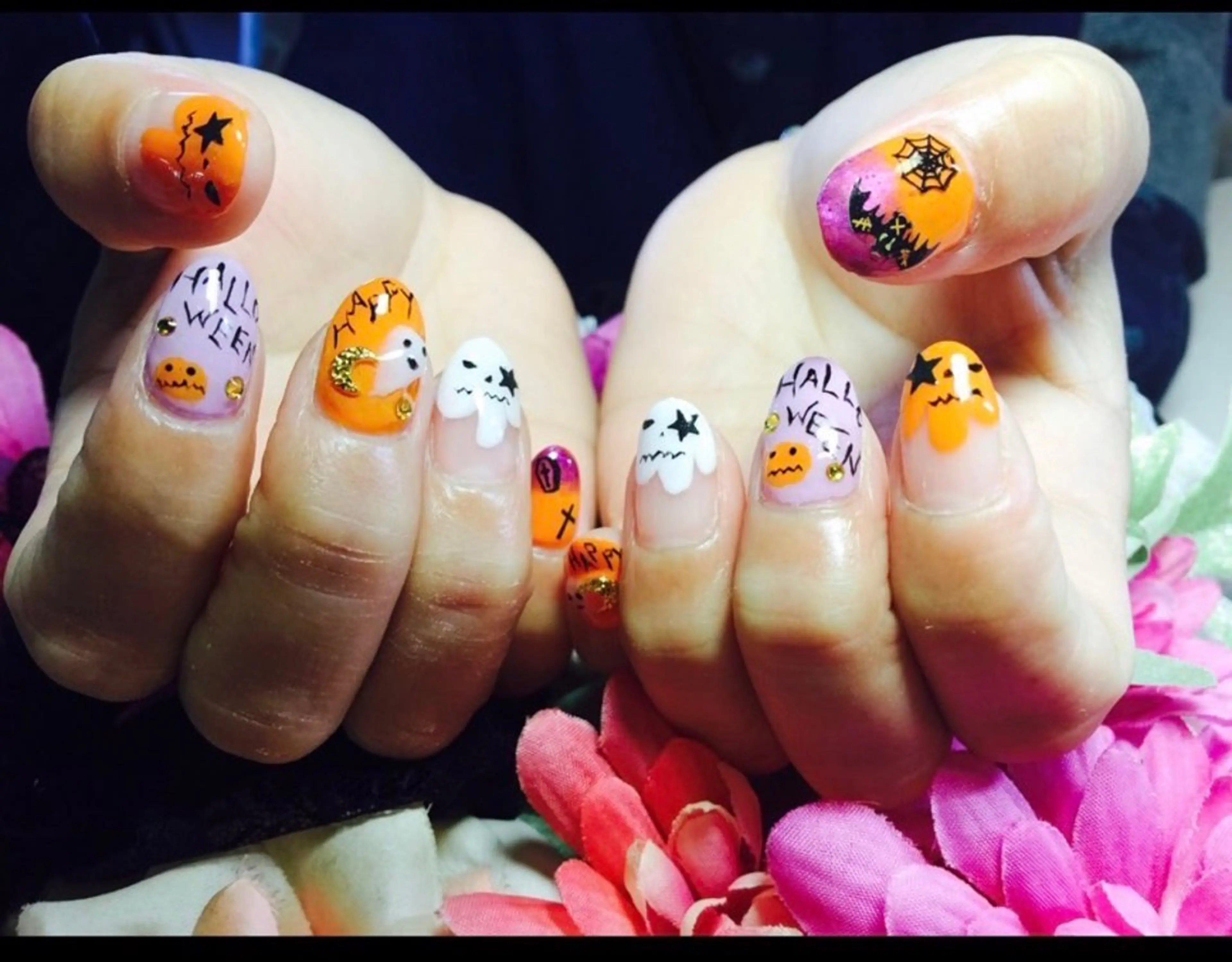 ネイル ハロウィン eyenailist NANAのネイルデザイン