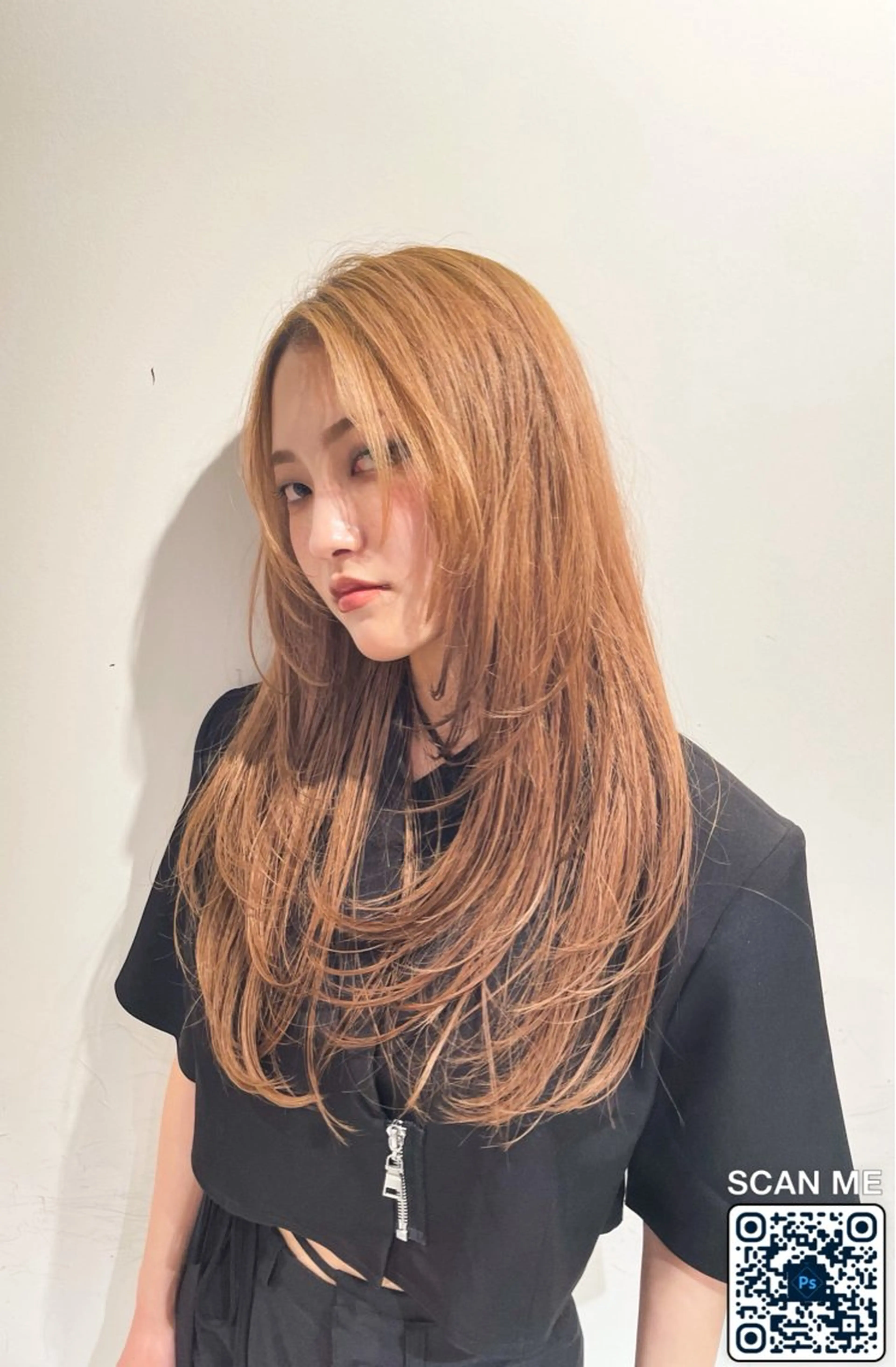 ロング カット ヘアカラー トリートメント 💎韓国カラー Giness坂下巧のヘアスタイル