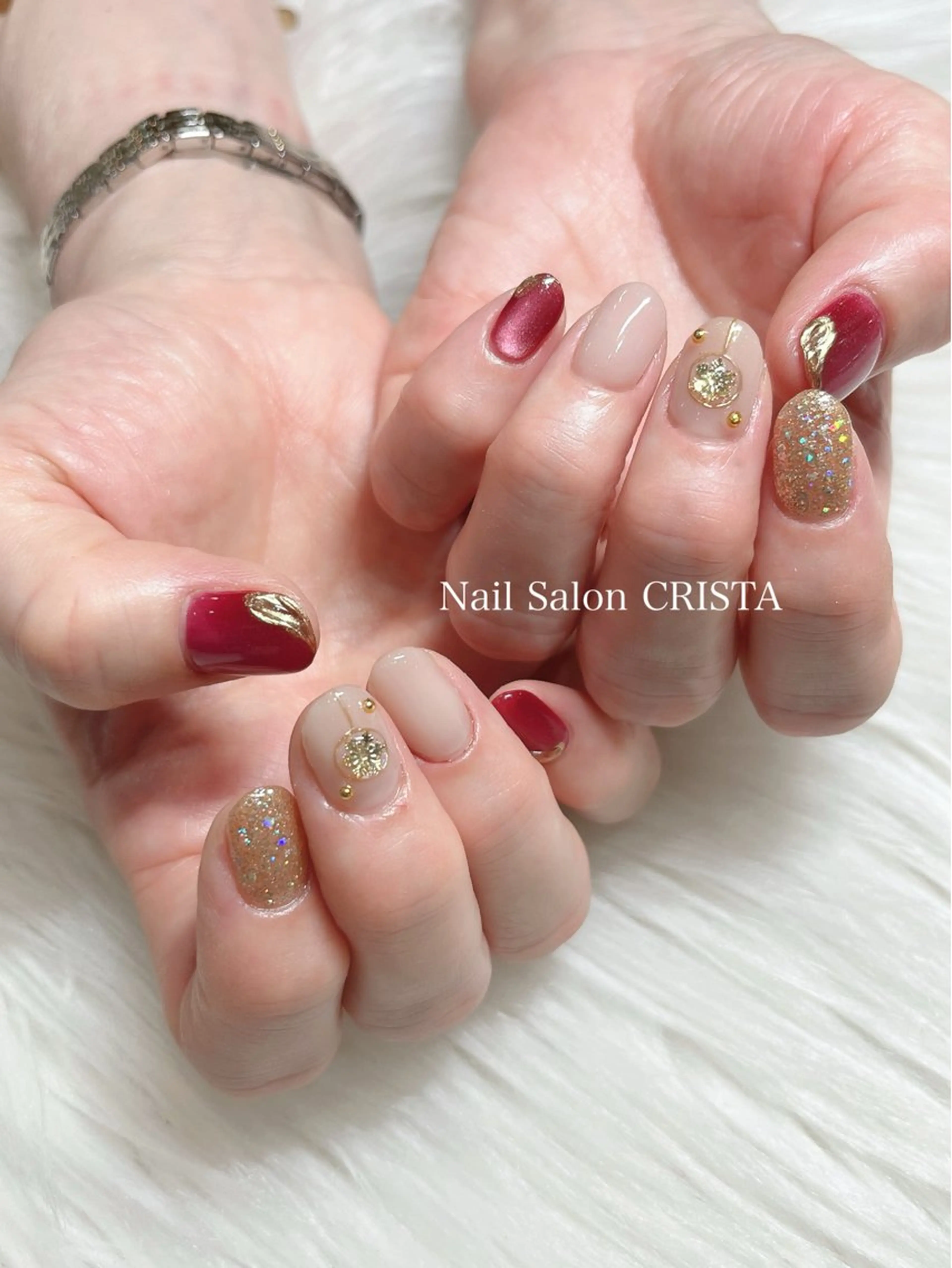 ネイル ハンドネイル Nail Salon CRISTA所属・CRISTA 🖤ヒナタのネイルデザイン