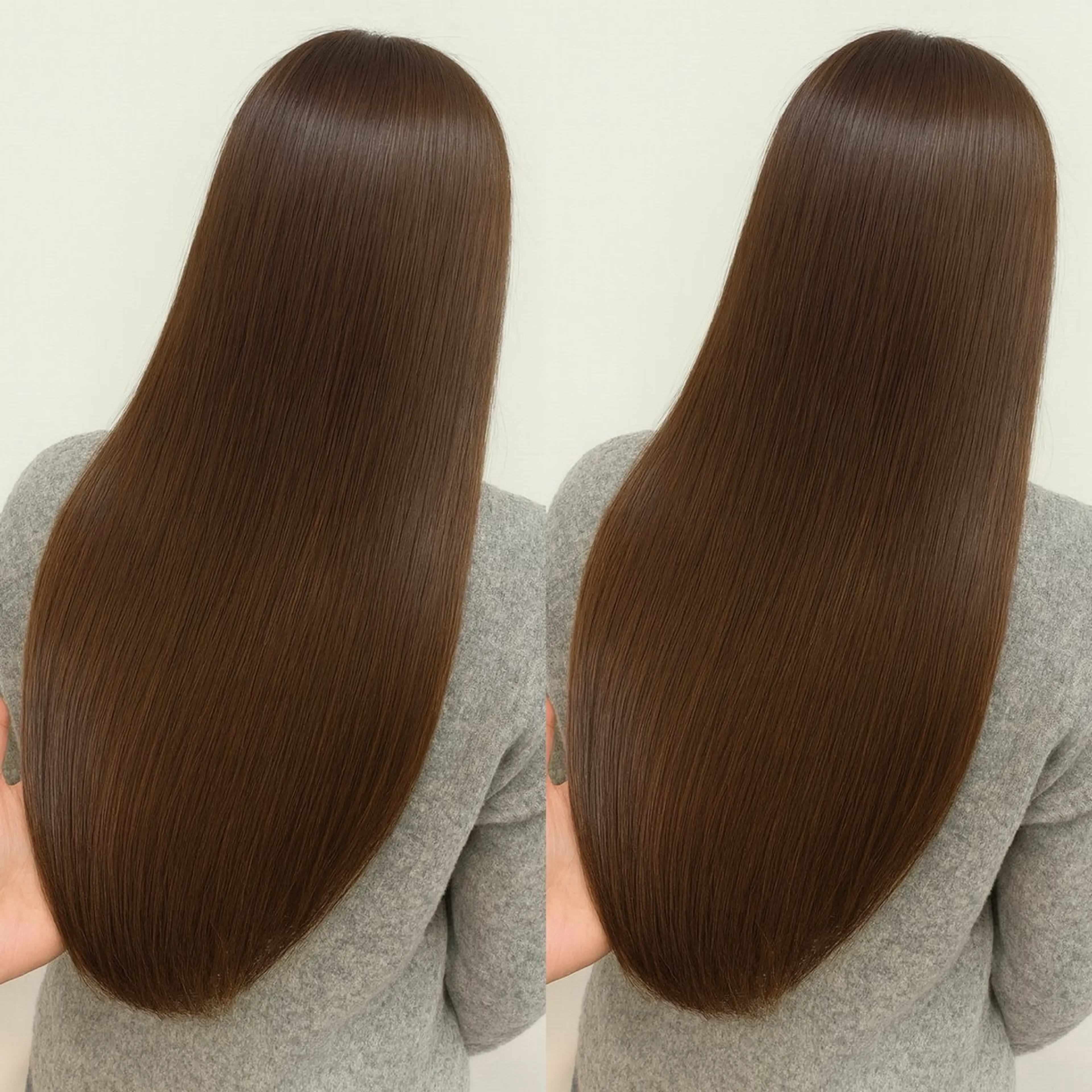 ロング カラー 切りっぱなしボブ ベージュカラー ブリーチ ダブルカラー グレージュ カット ヘアカラー トリートメント 山口生真 ✂︎小顔矯正カットのヘアスタイル