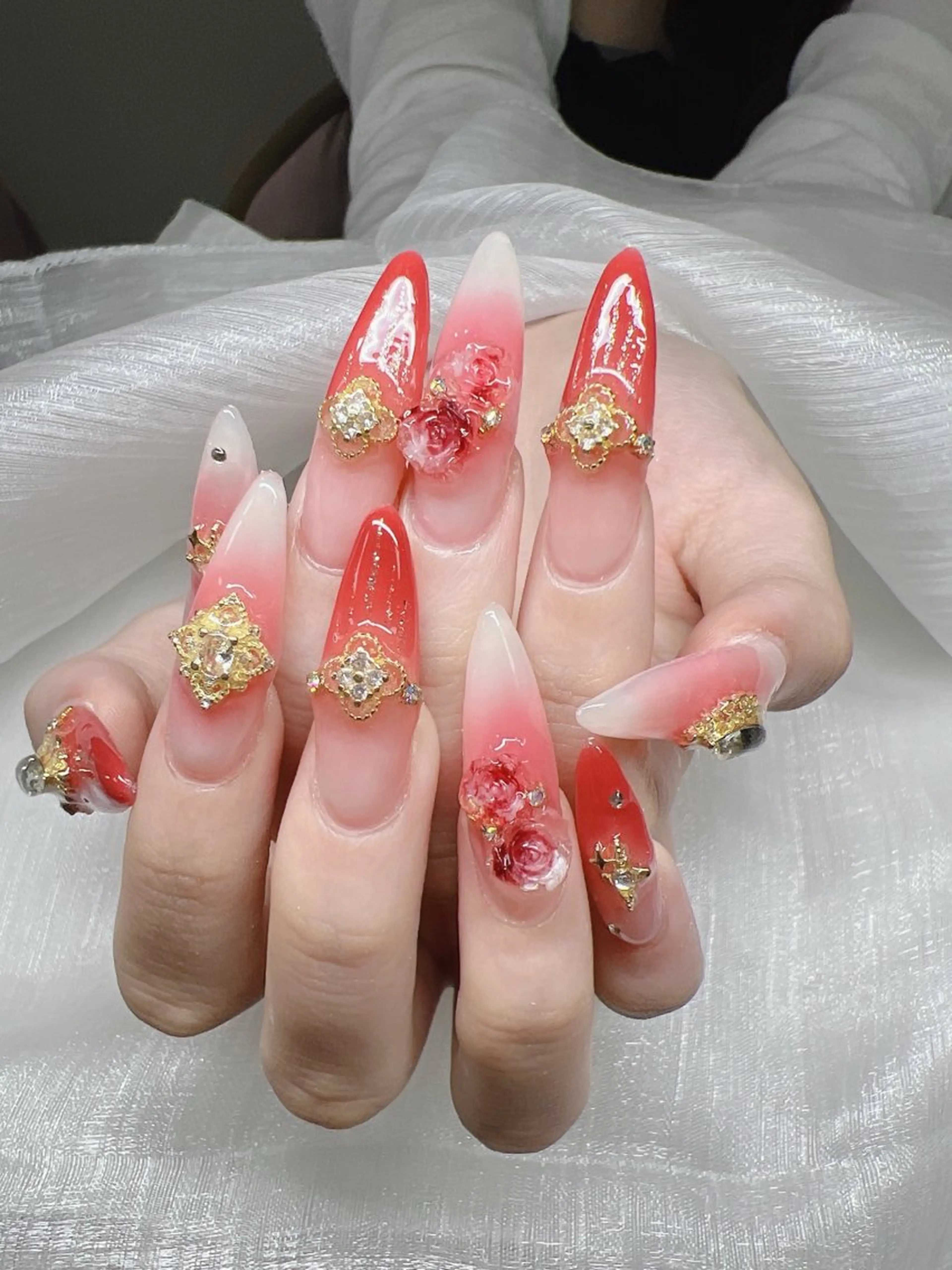 ネイル ハンドネイル Lee Nails チップ長さだし専門店のネイルデザイン