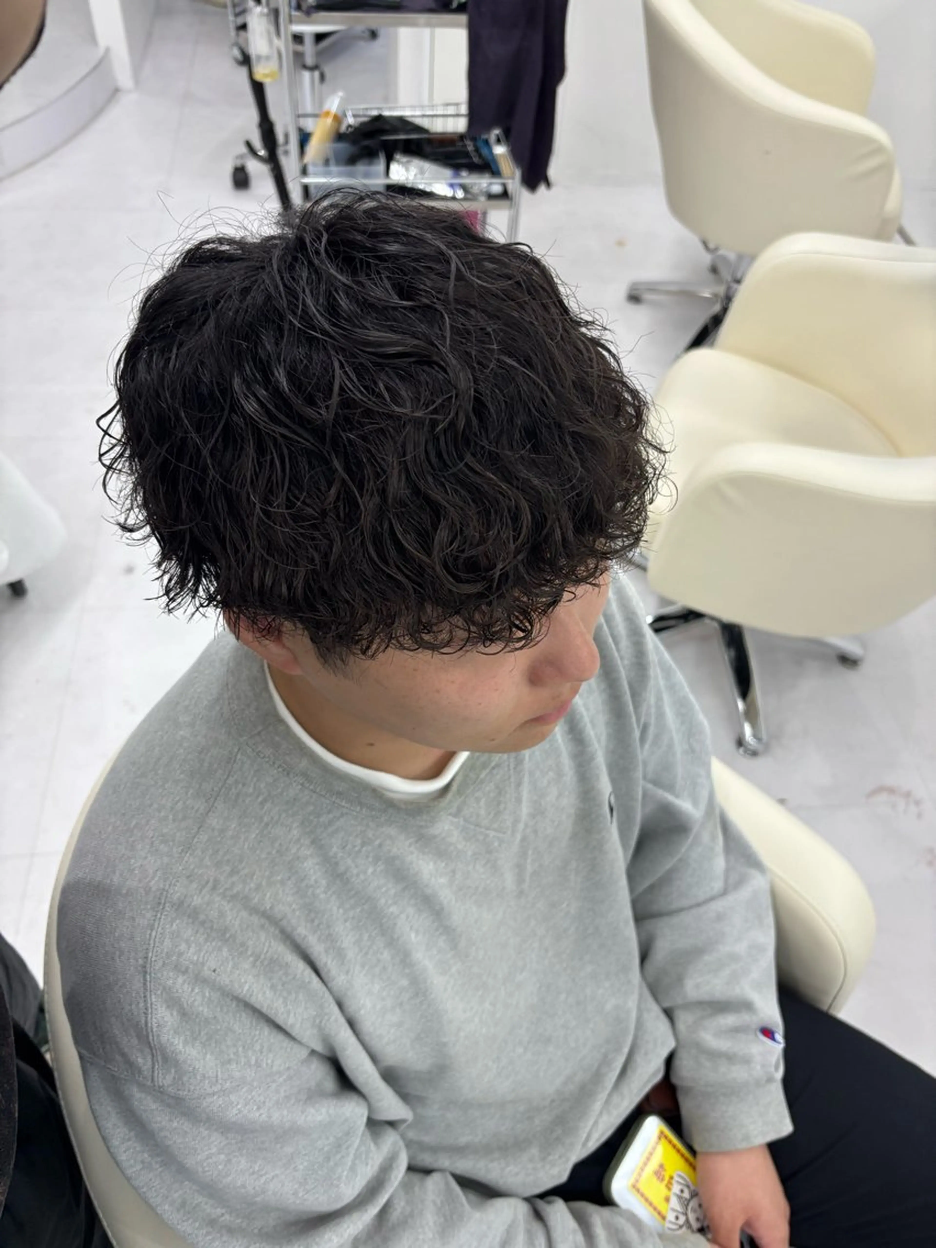 パーマ メンズ カット パーマ パーマ&ブリーチ /飯牟田/GEAR.のヘアスタイル