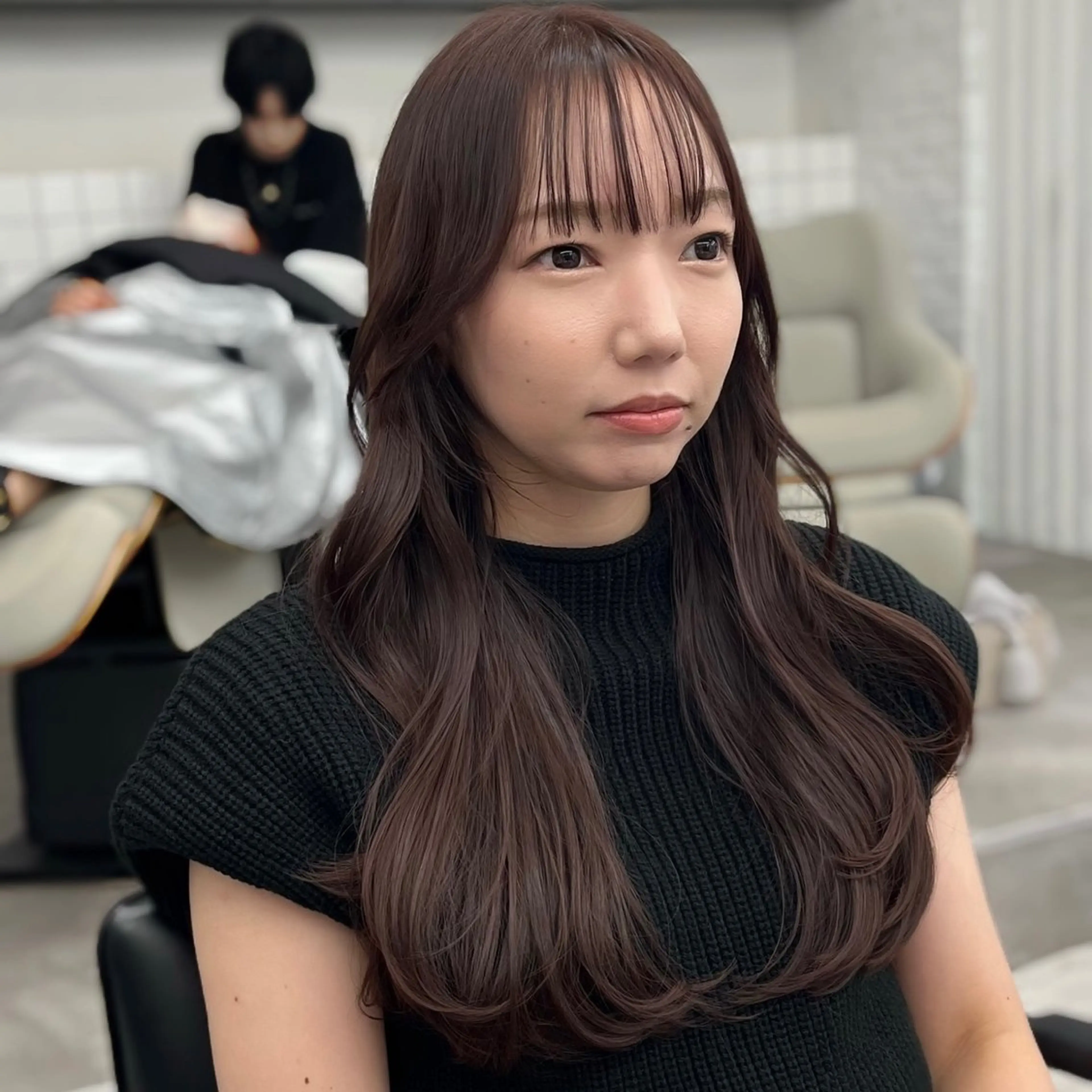 セミロング カラー パーマ ヘアアレンジ メンズ メンズ韓国風 くびれヘア 韓国風ヘア レイヤーカット 韓国ヘア×顔まわり 🇰🇷和知拓郎のヘアスタイル