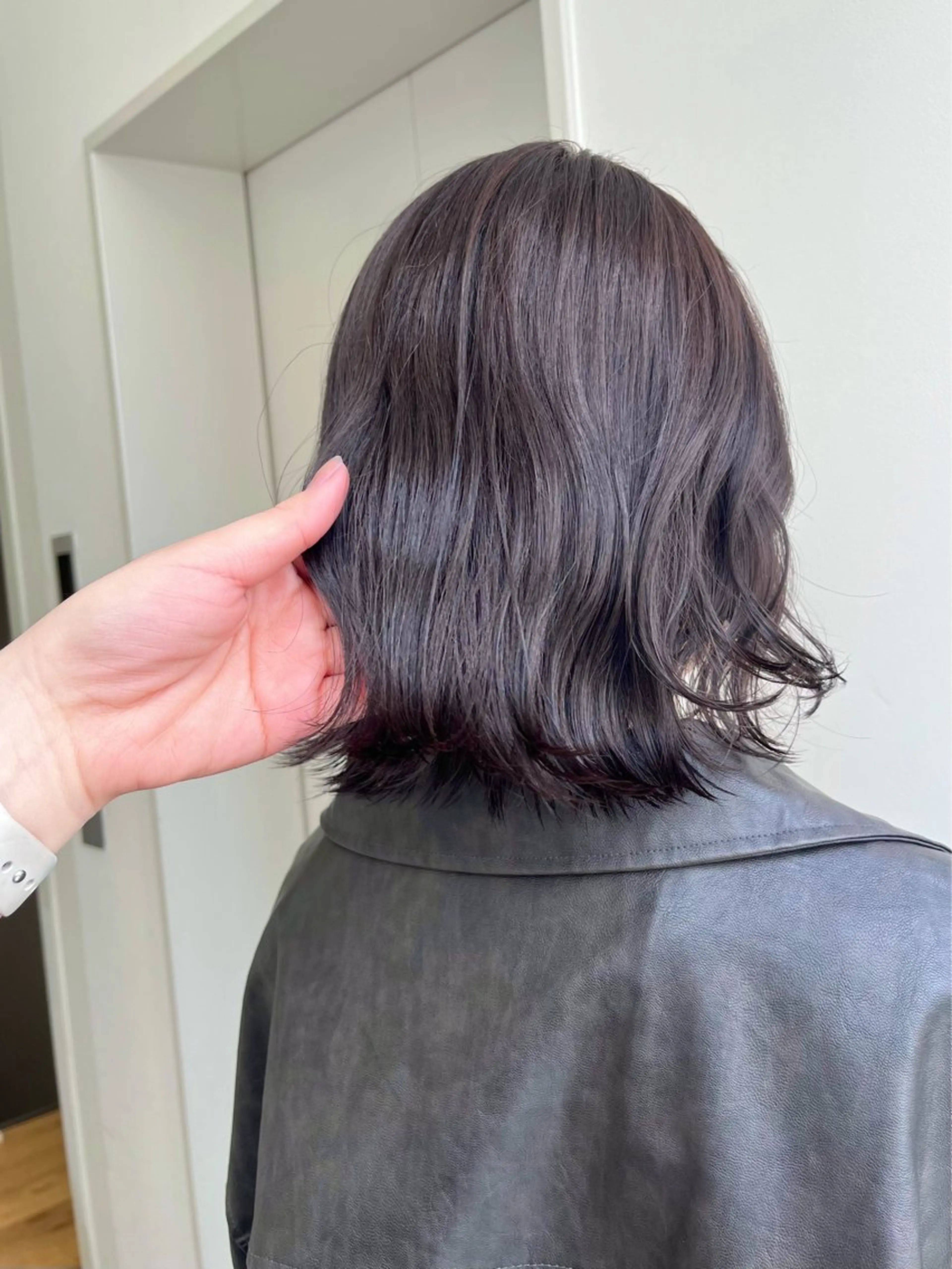 ミディアム カラー ヘアカラー 辻しおり/似合わせ カット/暖色カラー栄のヘアスタイル