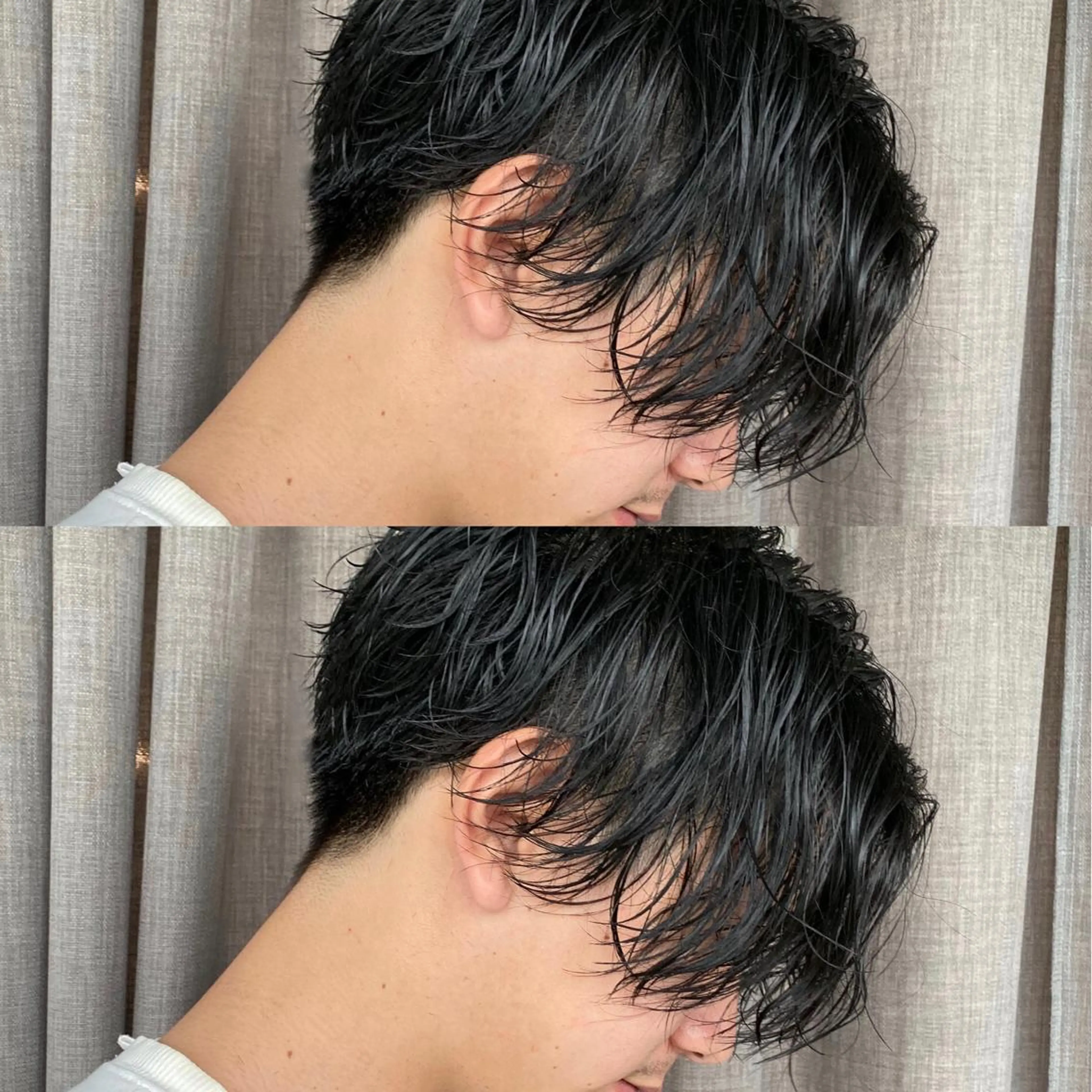 ミディアム パーマ メンズ カット パーマ トリートメント 【メンズ職人】 ✂️佐藤友のヘアスタイル