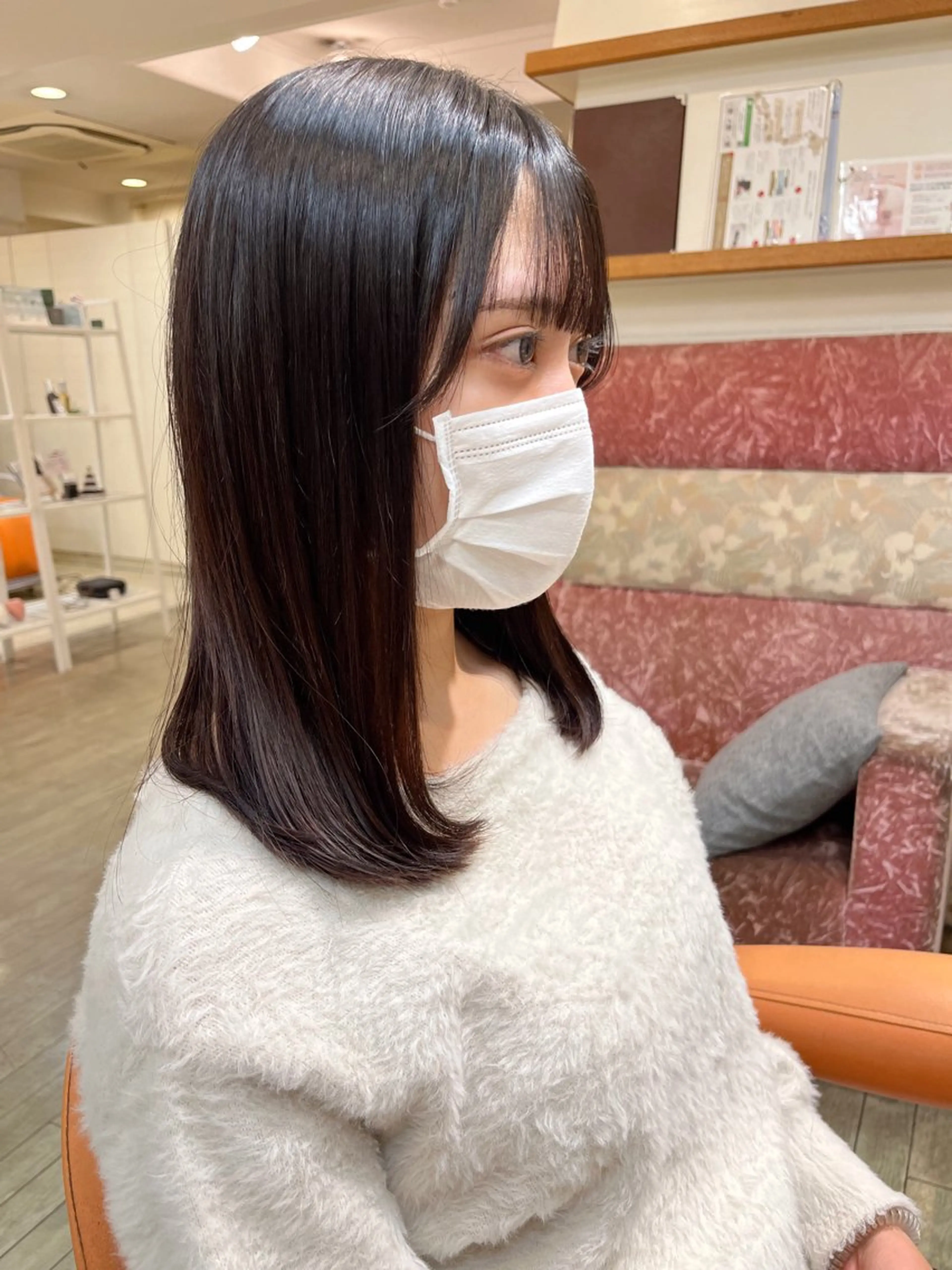 ミディアム カット ヘアカラー トリートメント ボブ/透明感カラー /大宮/たぐち🥨のヘアスタイル