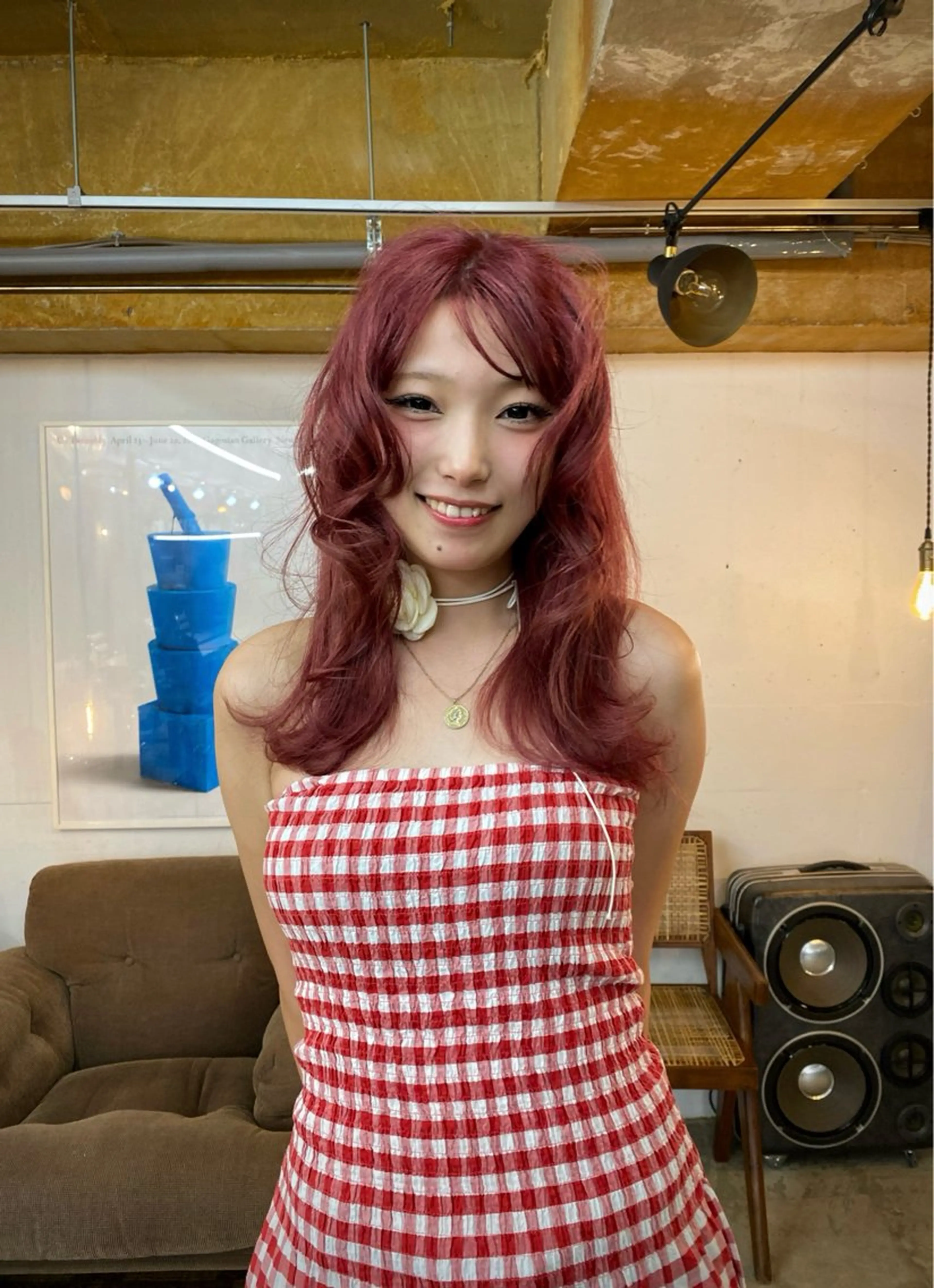 セミロング カラー カット ヘアカラー KEI gattacaのヘアスタイル