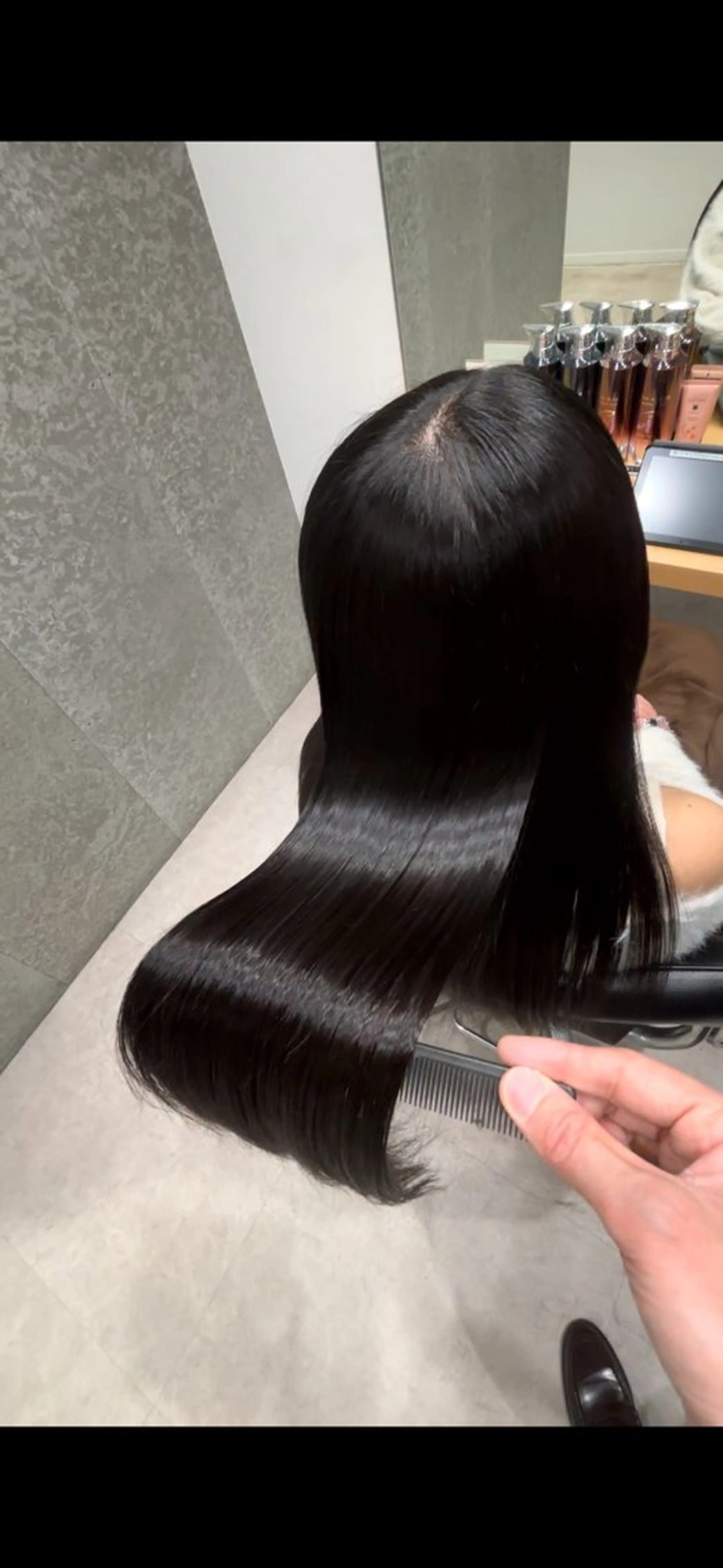 セミロング 髪質改善 トリートメント GOTODAY  SHAiRE SALON　新宿Aura店所属・髪質改善ヘアケア 艶髪特化/上田のヘアスタイル