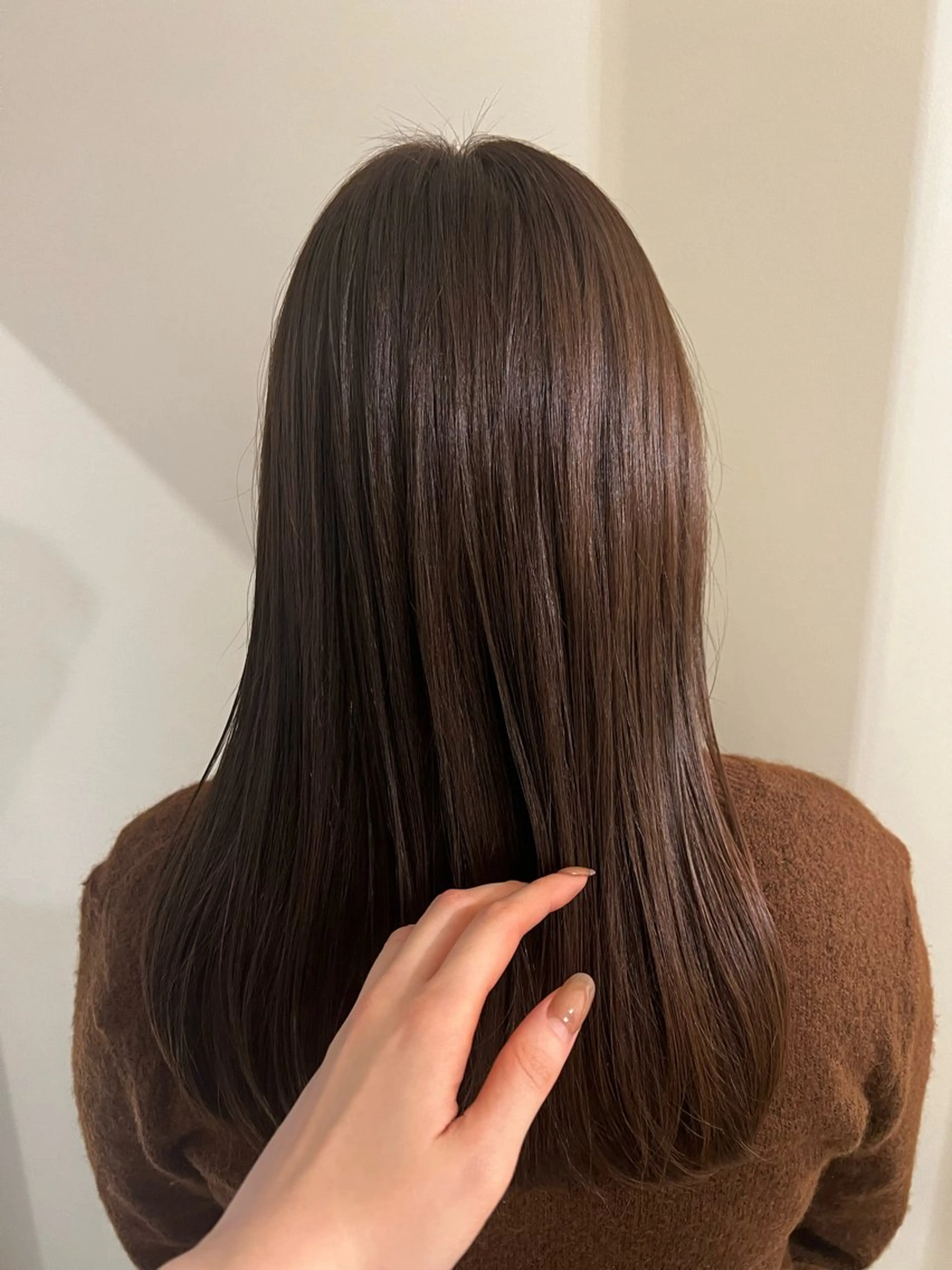 ロング カラー ベージュカラー ヘアカラー トリートメント 工藤 梨花のヘアスタイル