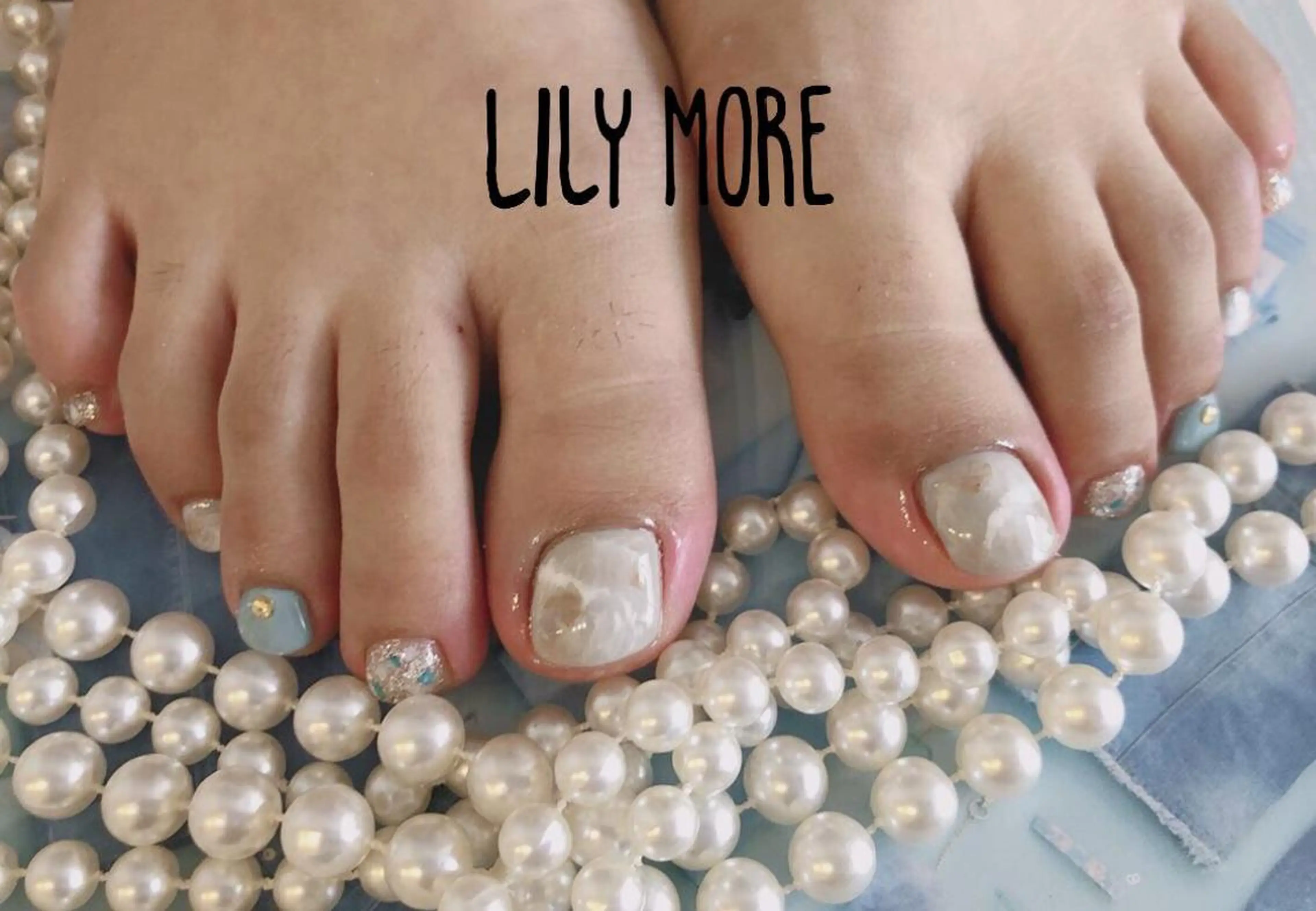 ネイル 大理石ネイル(マーブル) Lily closetのネイルデザイン