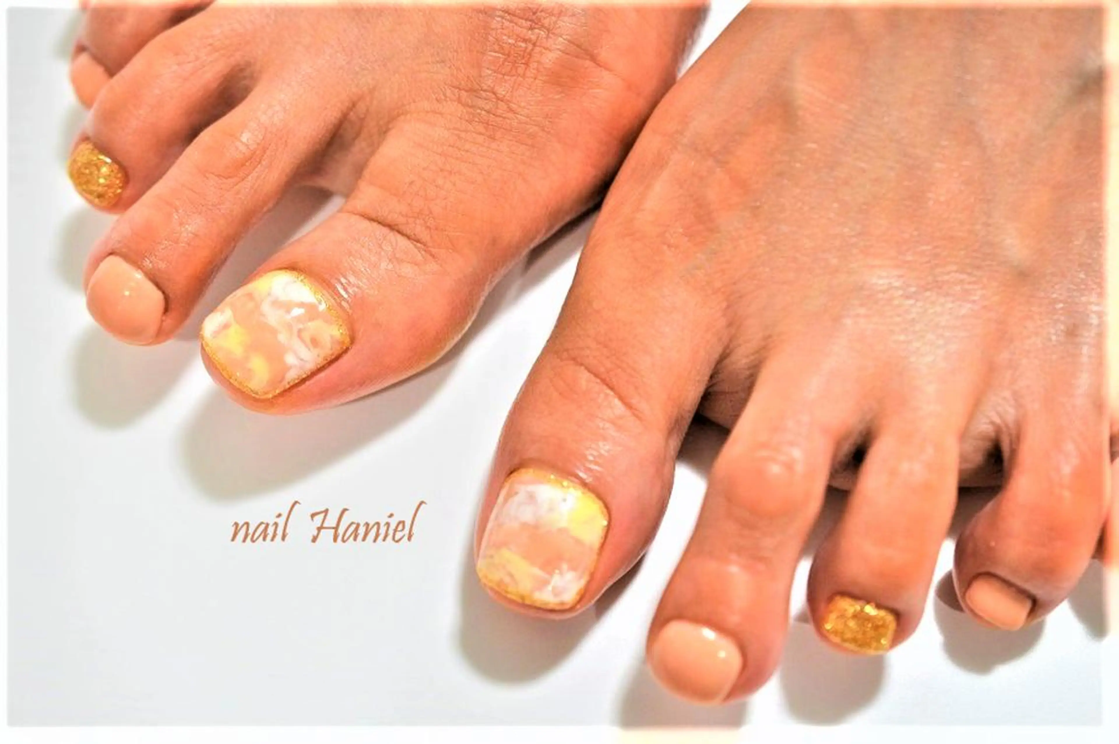 ネイル フットネイル ジェルネイル nail Haniel所属・半蔵門サロンハニエル 魅神 ちよのネイルデザイン