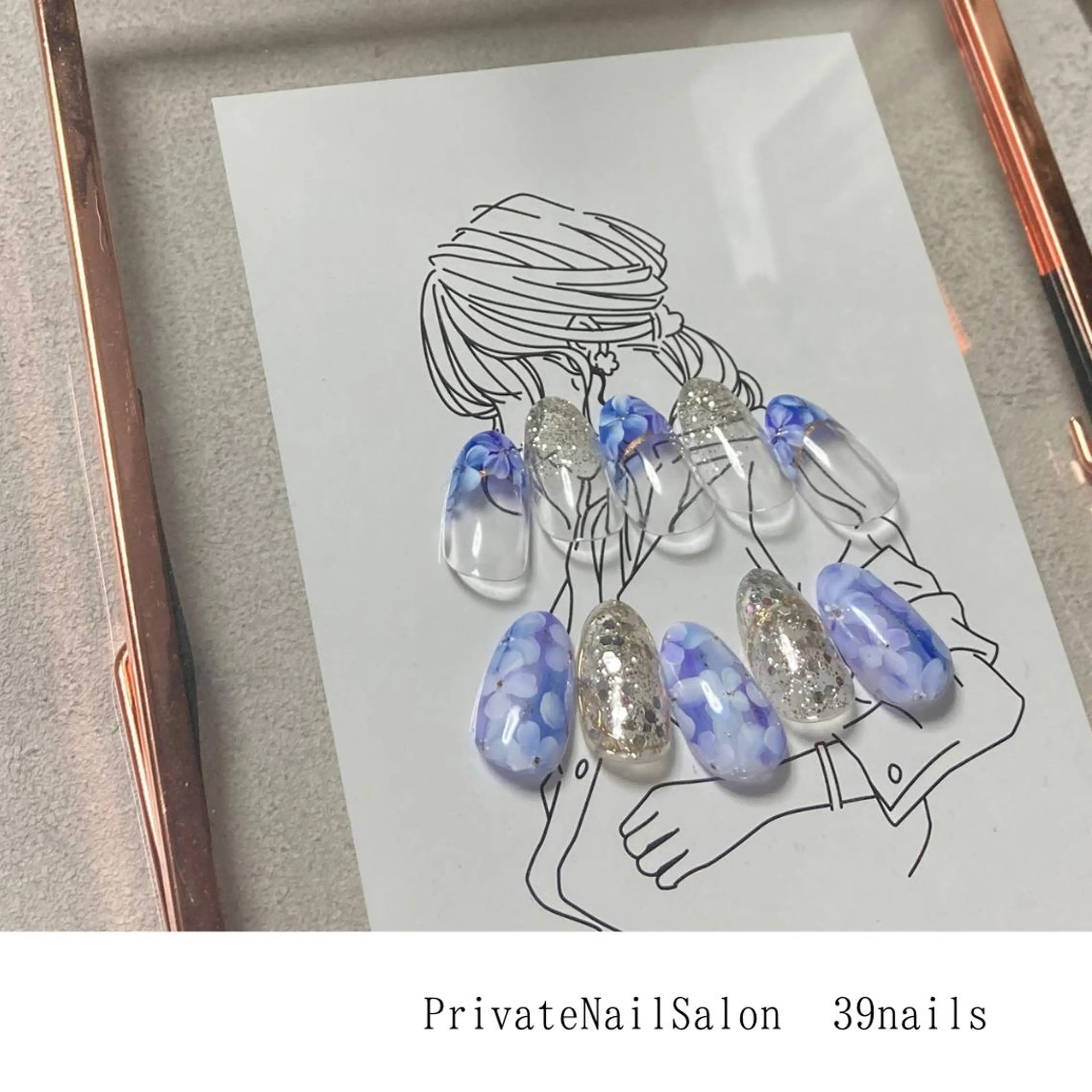 ネイル ジェルネイル パラジェル 夏ネイル 39-nails EharaMikuのネイルデザイン