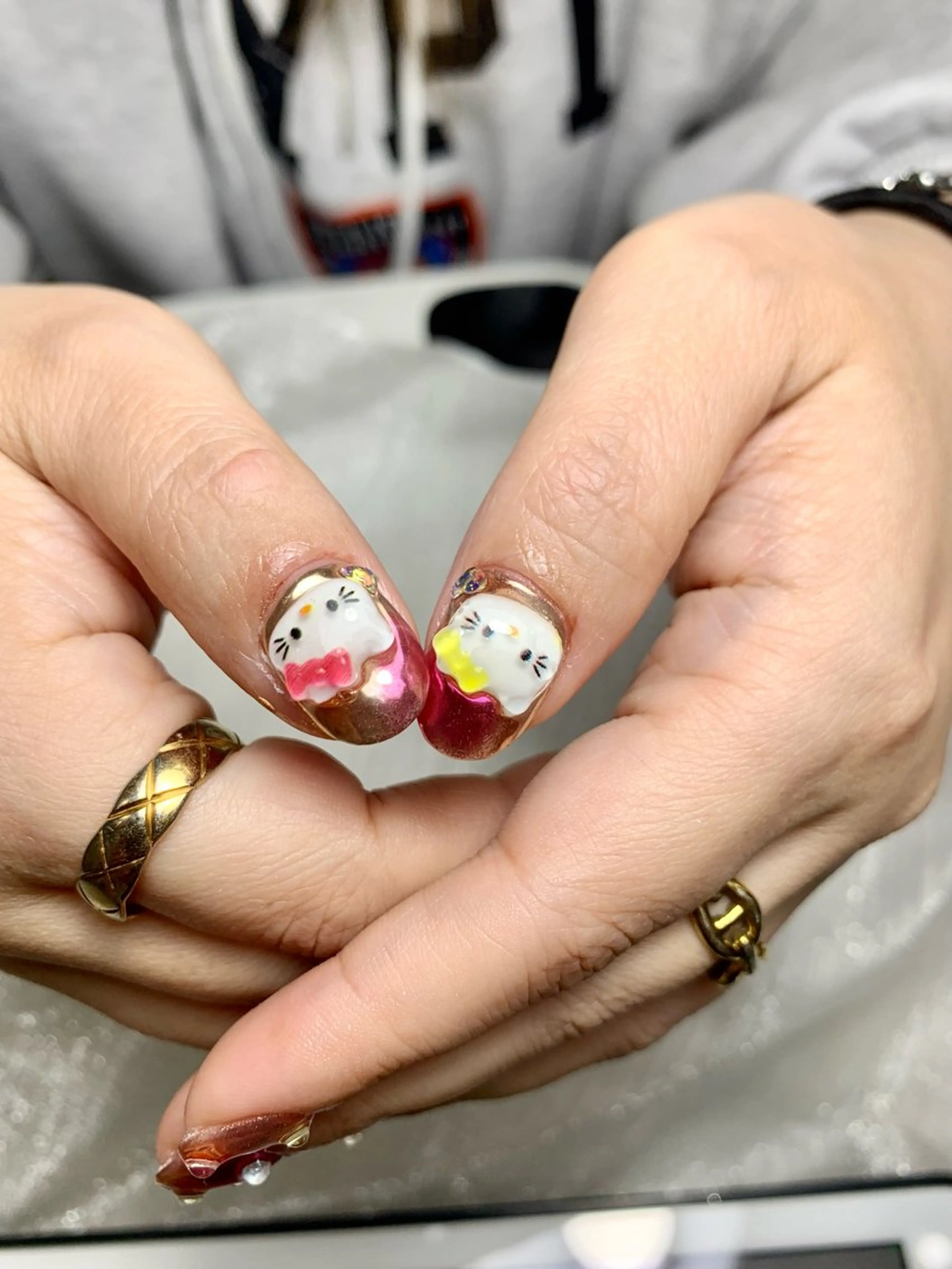 ネイル アートネイル チークネイル 長さ出し フットネイル フレンチネイル Lily nails studio所属・Lily nails studioのネイルデザイン