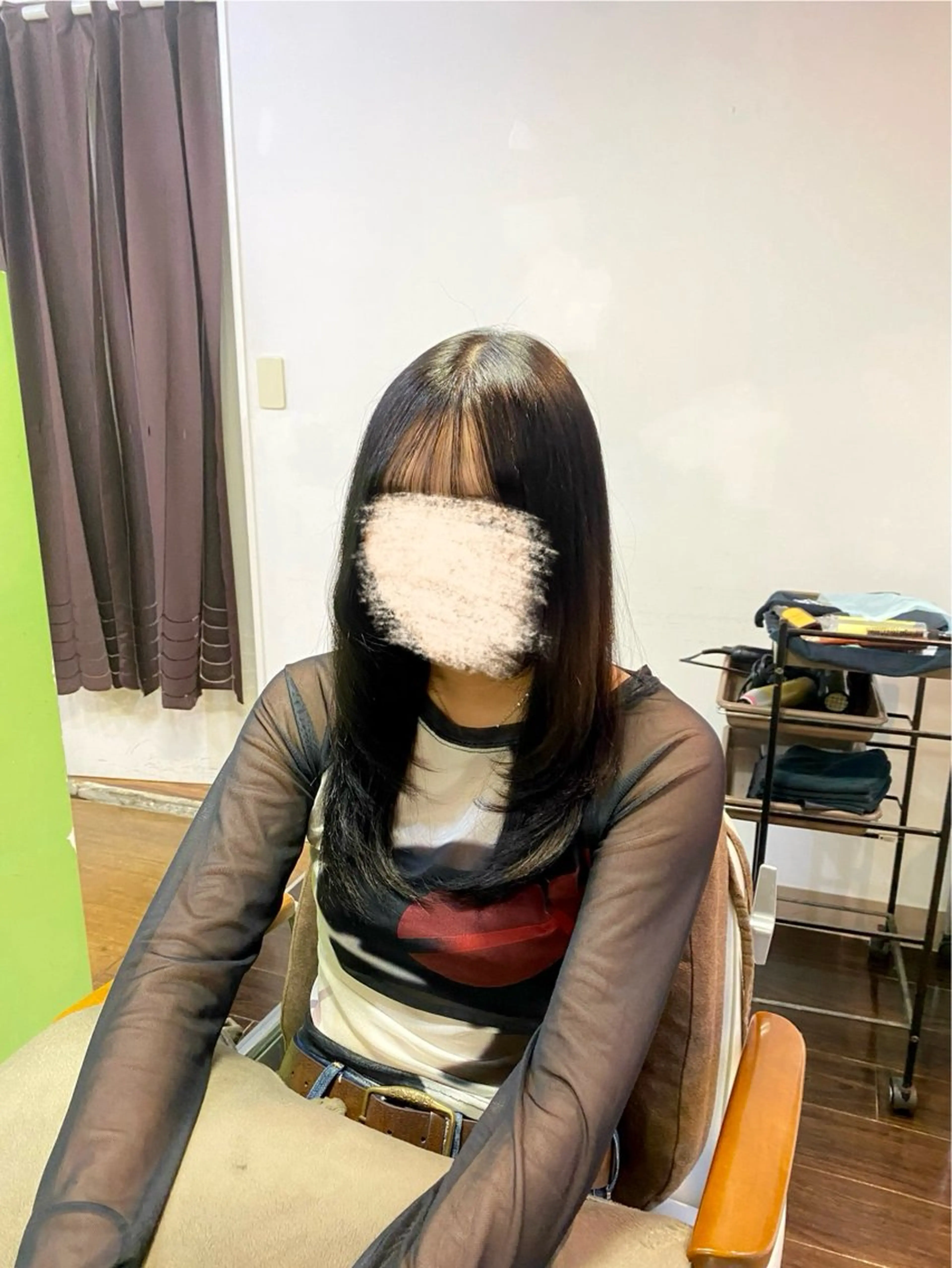 セミロング ヘアアレンジ レイヤーカット メンズ特化 エシカル　松原大将のヘアスタイル