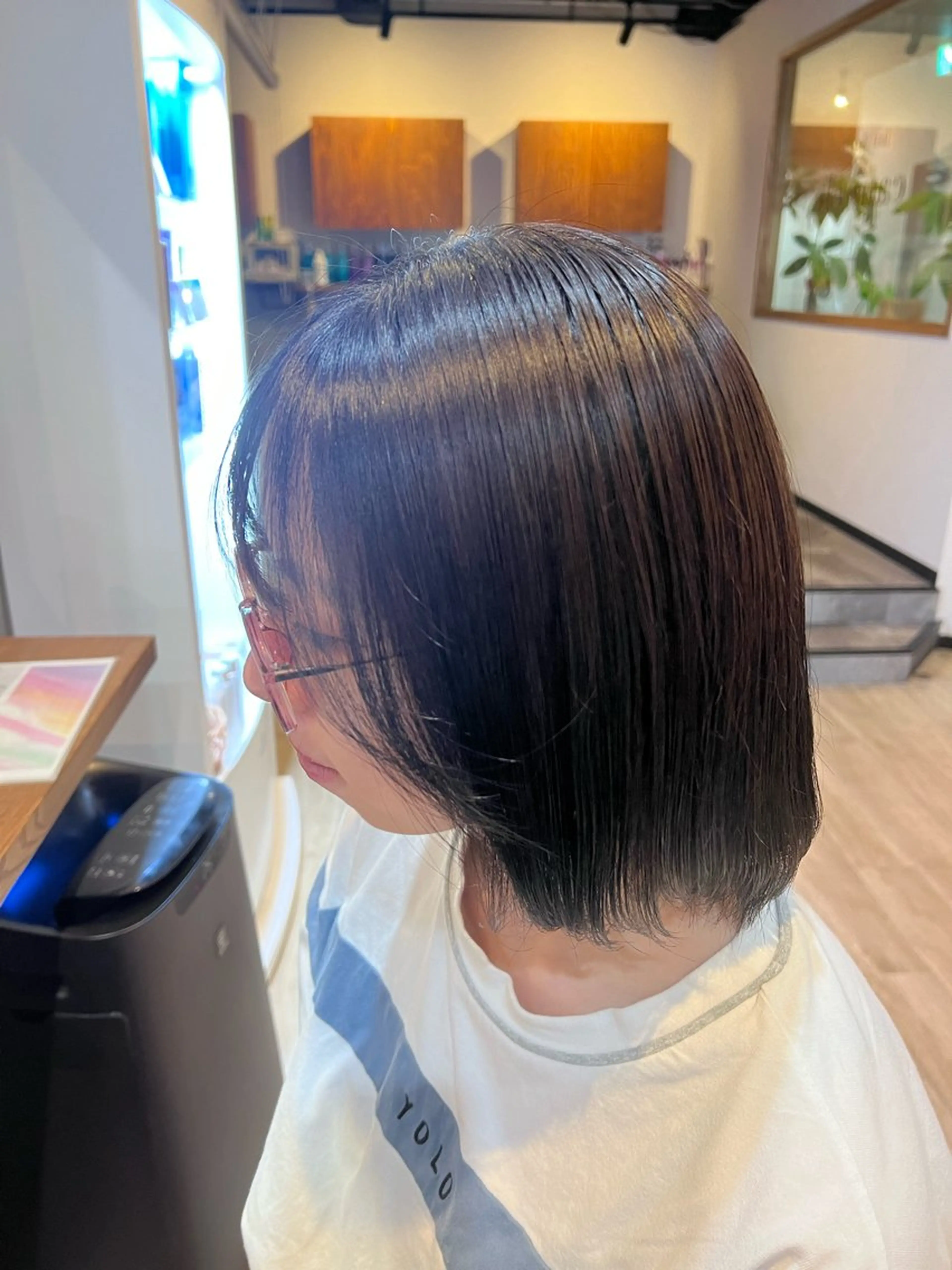 ミディアム ヘアカラー トリートメント パーマモデル 募集中💞栗林 悠のヘアスタイル