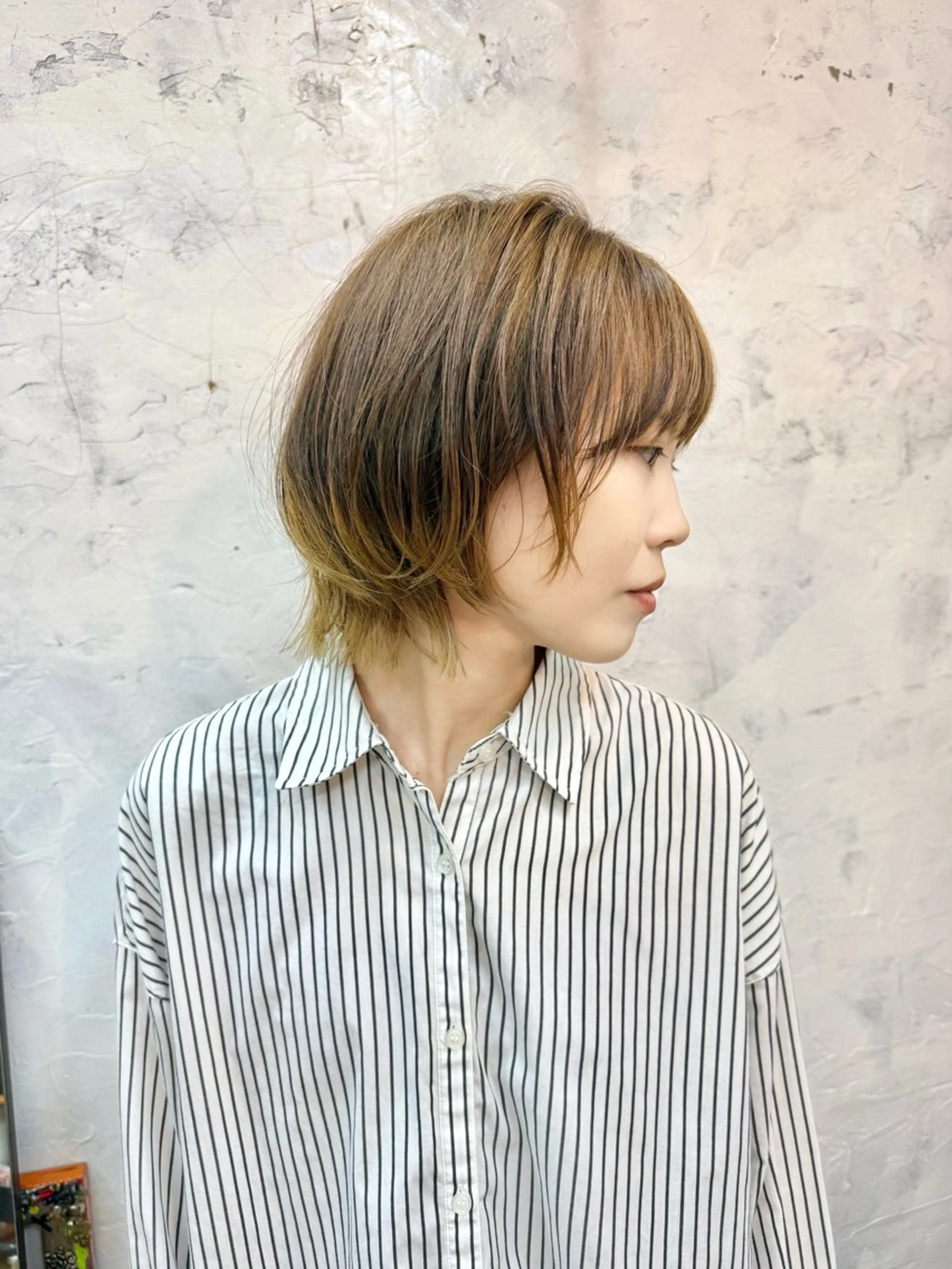 ショート イエローカラー MocT所属・奥村 🎀のヘアスタイル