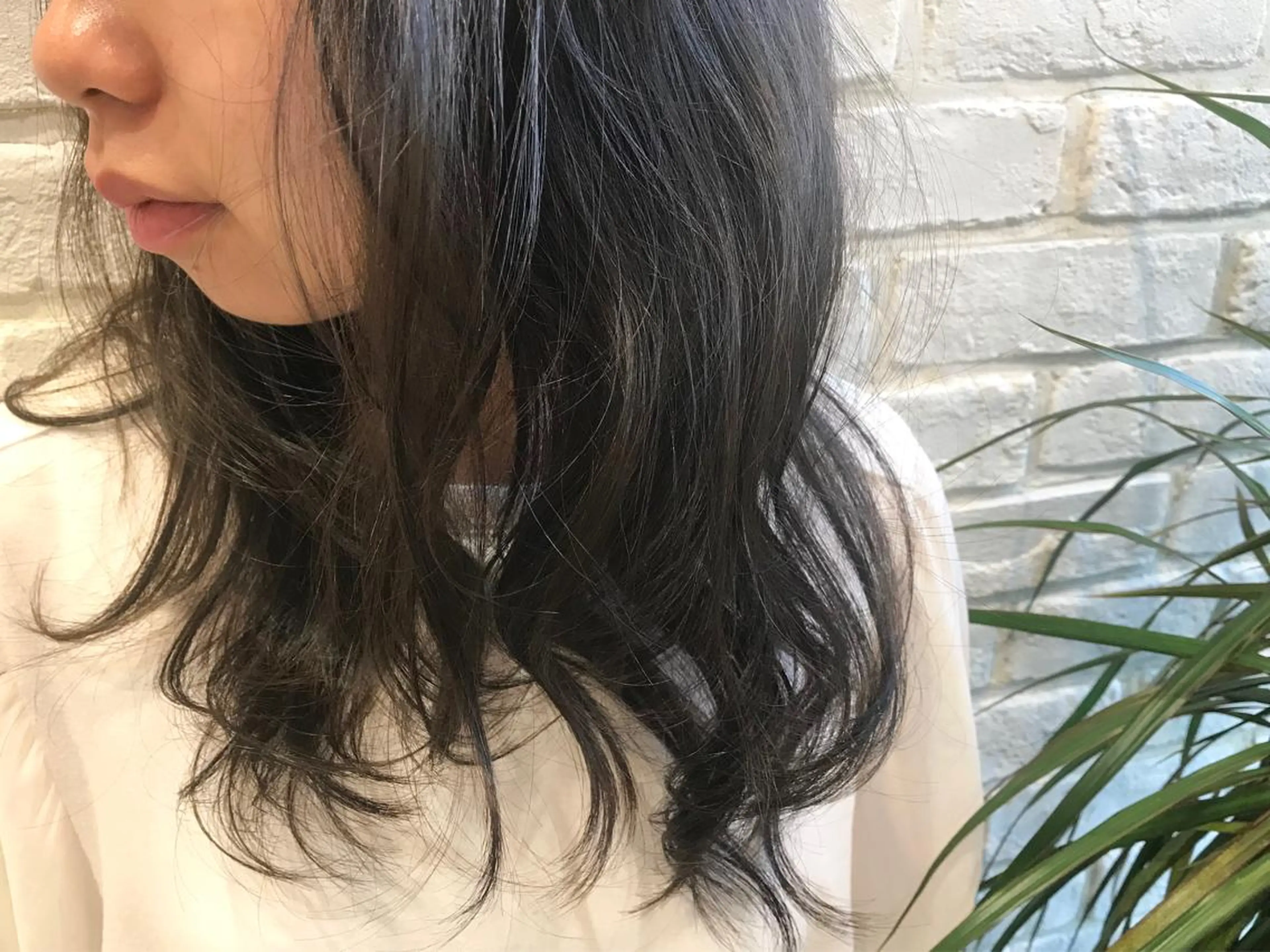 セミロング カラー ヘアアレンジ アッシュ グレージュ カット ヘアカラー トリートメント 小野 かなこのヘアスタイル