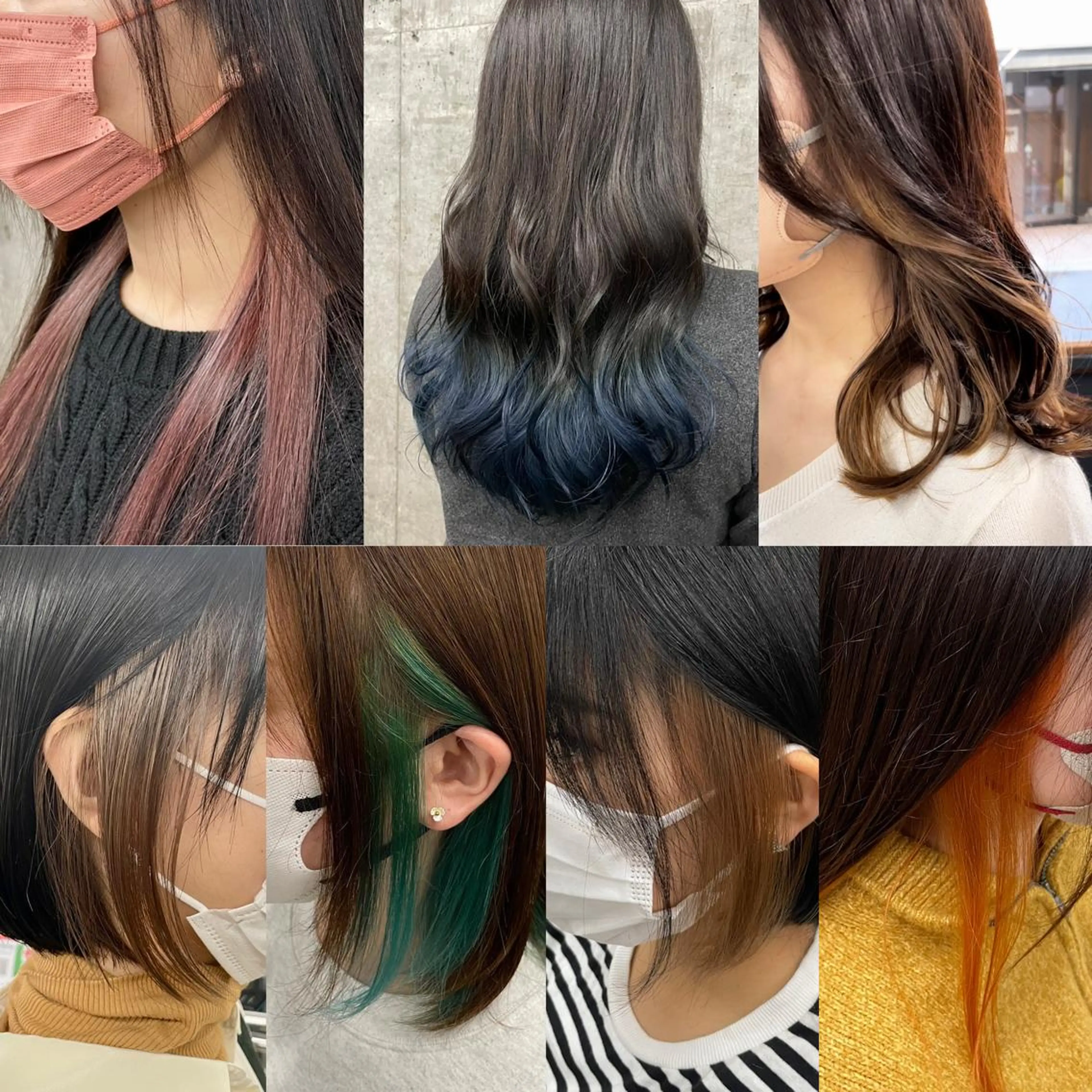 カラー イヤリングカラー グラデーションカラー カット ヘアカラー ボブ/透明感カラー EMIRIのヘアスタイル