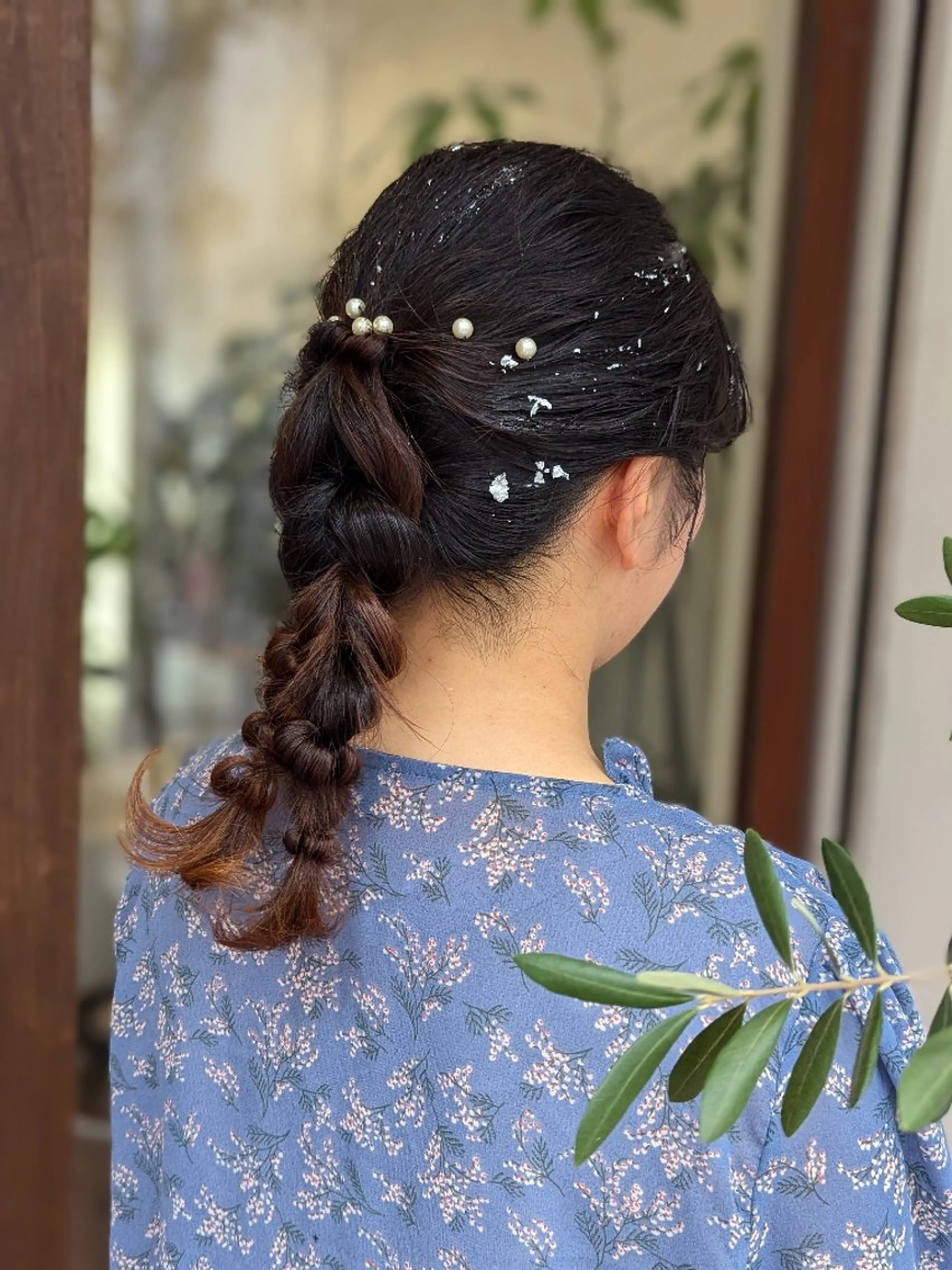 ヘアアレンジ ヘアセット 髪質改善アンブリーチ 店長みやけななのヘアスタイル