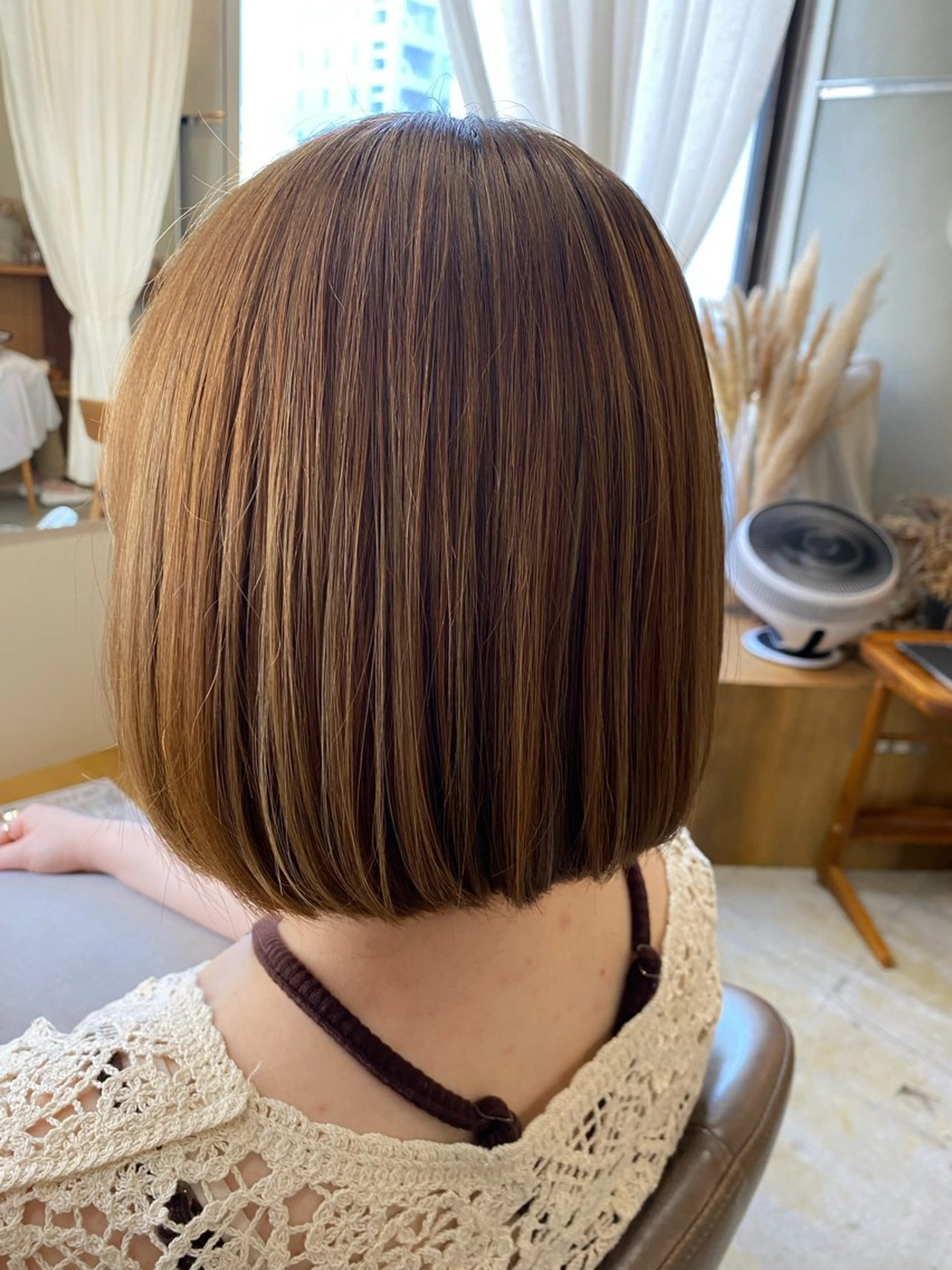 ミディアム カット ヘアカラー トリートメント 🌻花屋併設🌻濱 幸帆のヘアスタイル